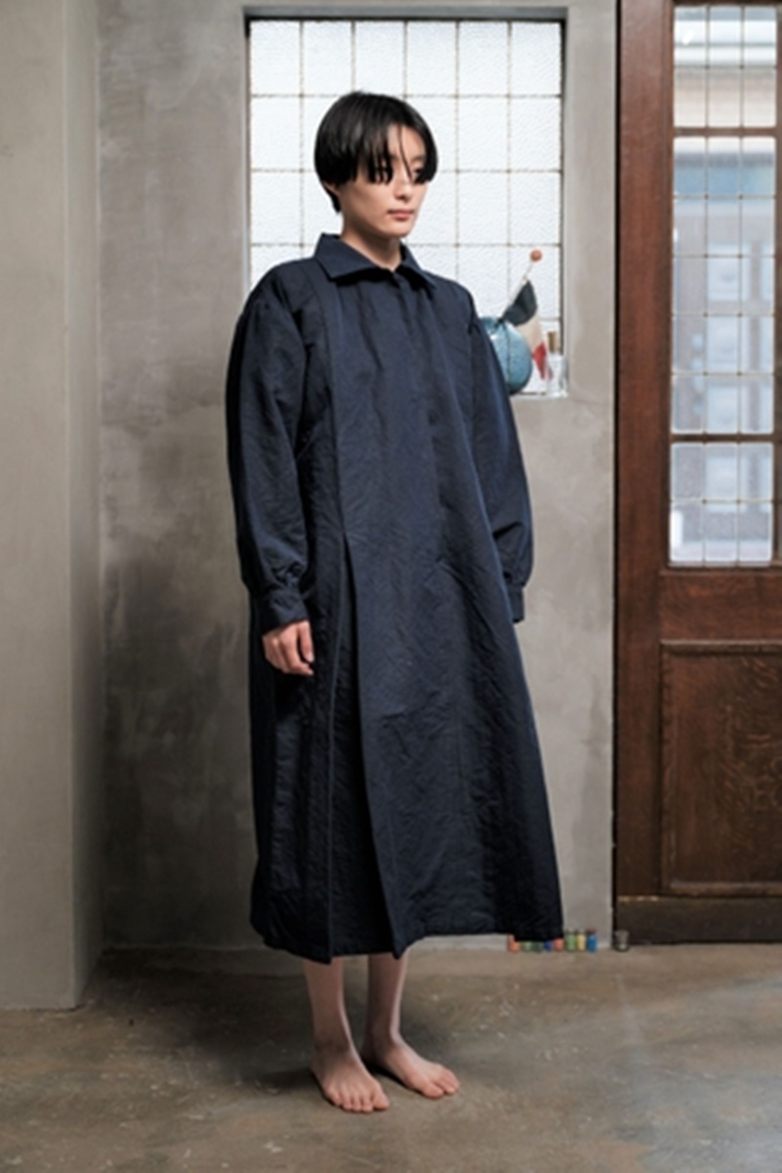 OUTIL - robe chablis-denim-women 22aw | asterisk