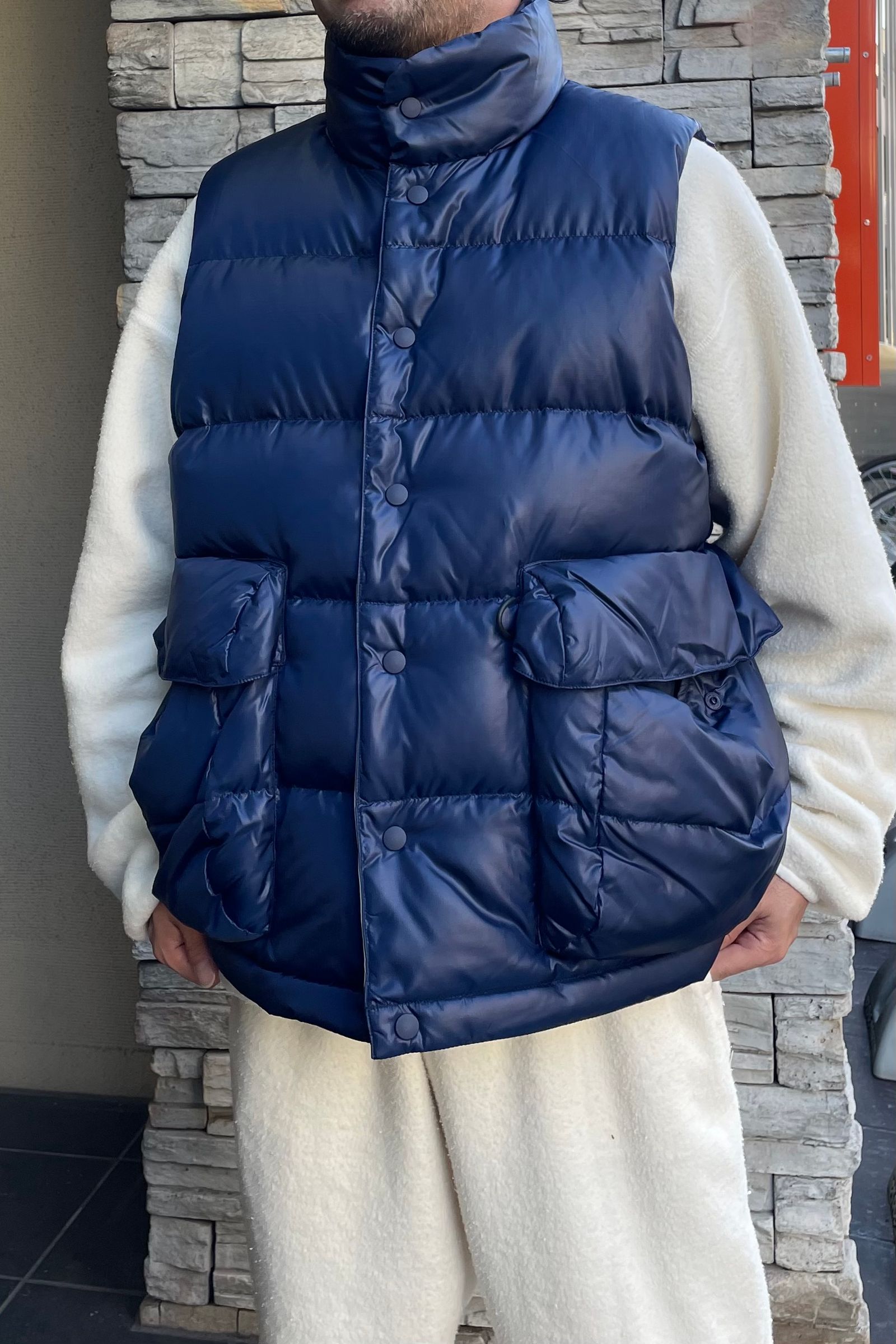 着丈695DAIWA PIER39 down vest 22aw ダウンベスト - ダウンベスト