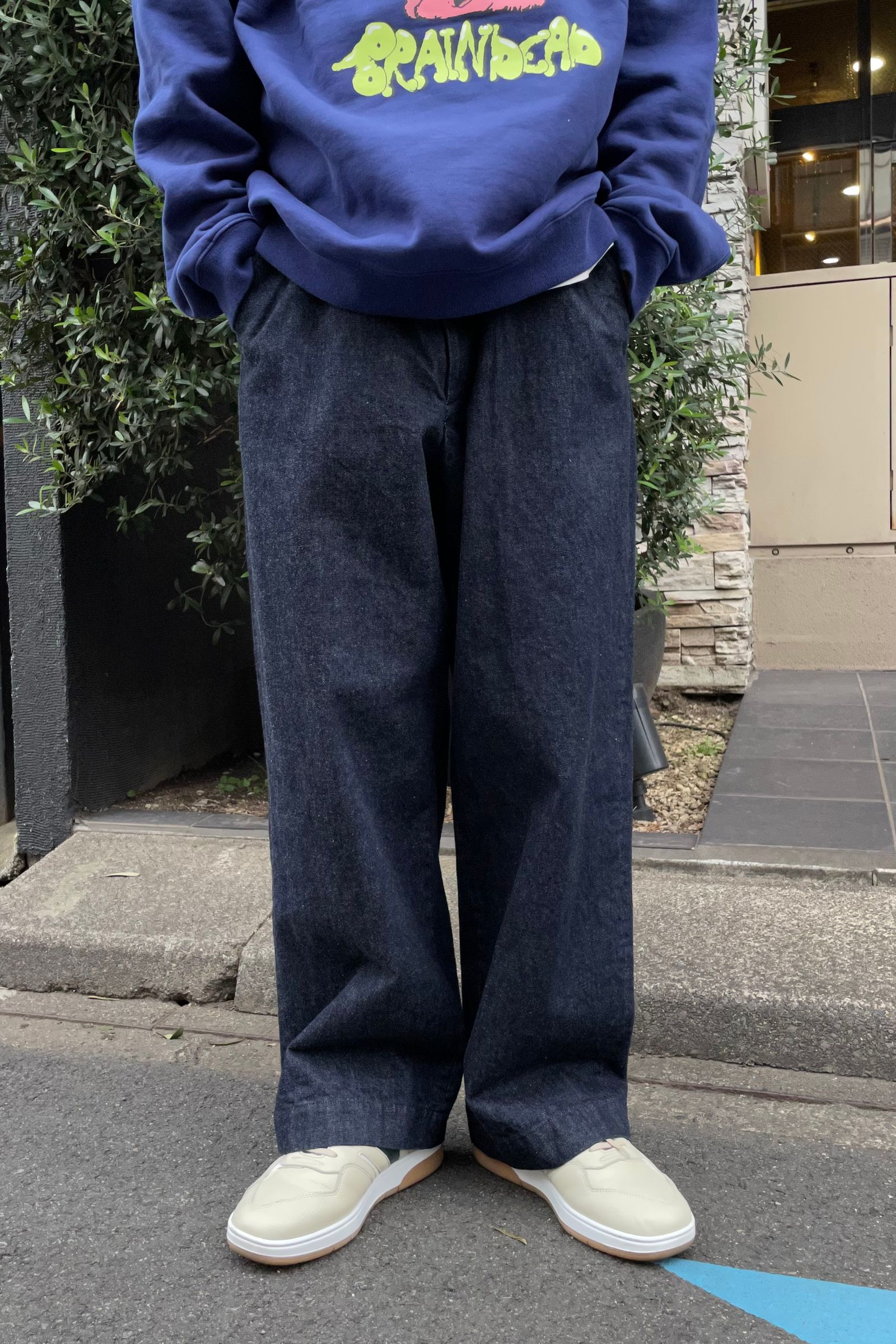 Straight Denim Pants Indigo Cordera Man