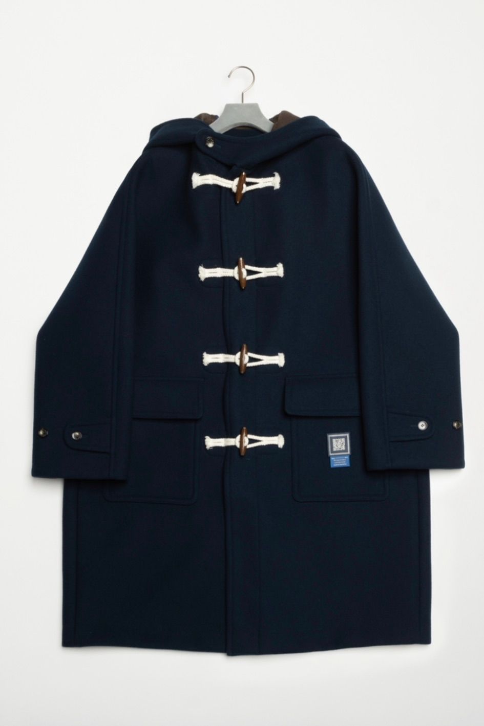 FUMITO GANRYU - vintage modern duffle coat -navy- 22aw | asterisk