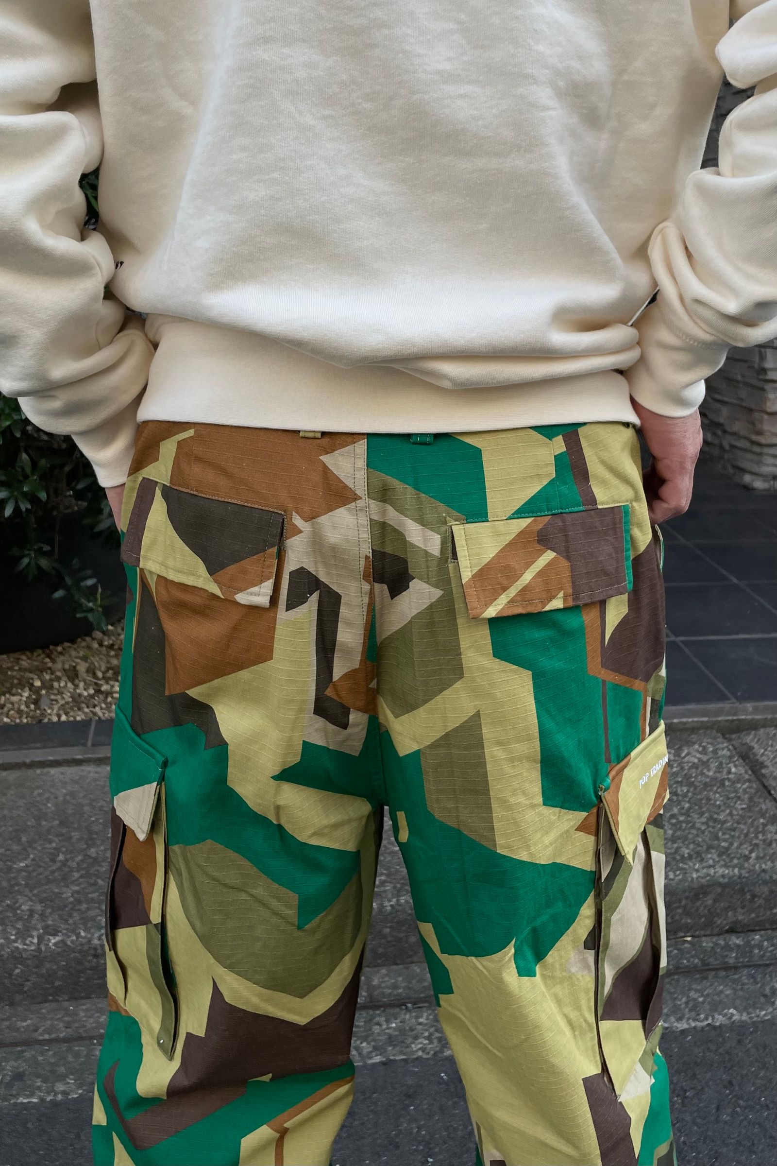 Pop Trading Company - drs cargo pant -delta camo- 23ss drop2