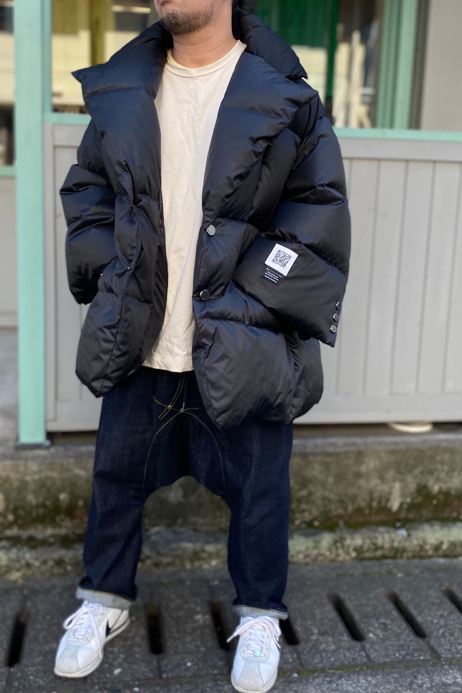 FUMITO GANRYU/フミト ガンリュウ】Vintage modern lapelled down jacket-