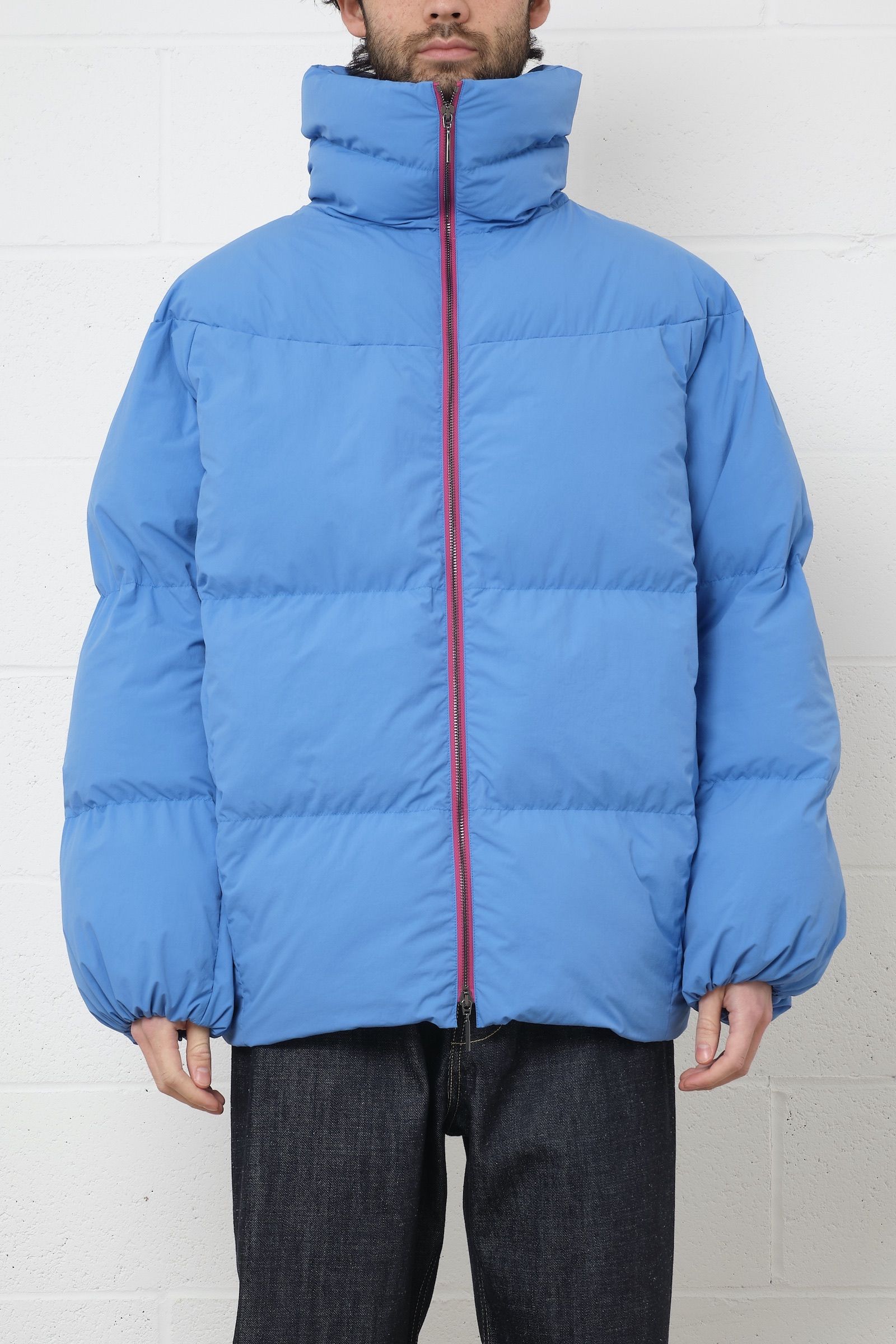 oject/injection down short jacket -azure- 22aw - M