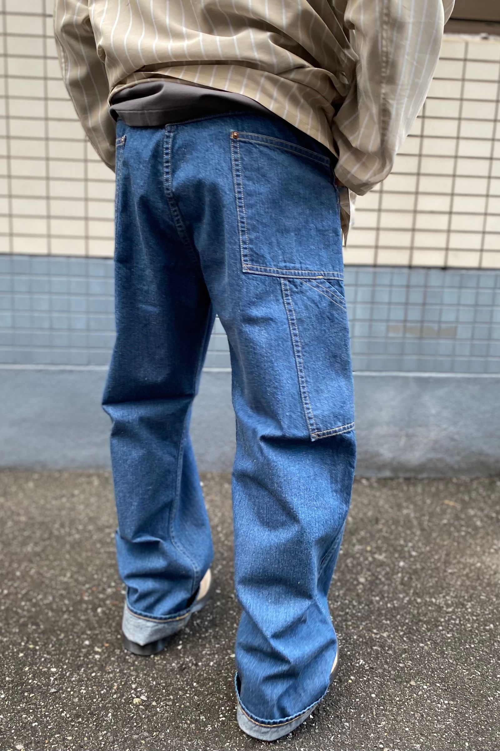 A.PRESSE - denim painter pants-indigo- 23ss | asterisk