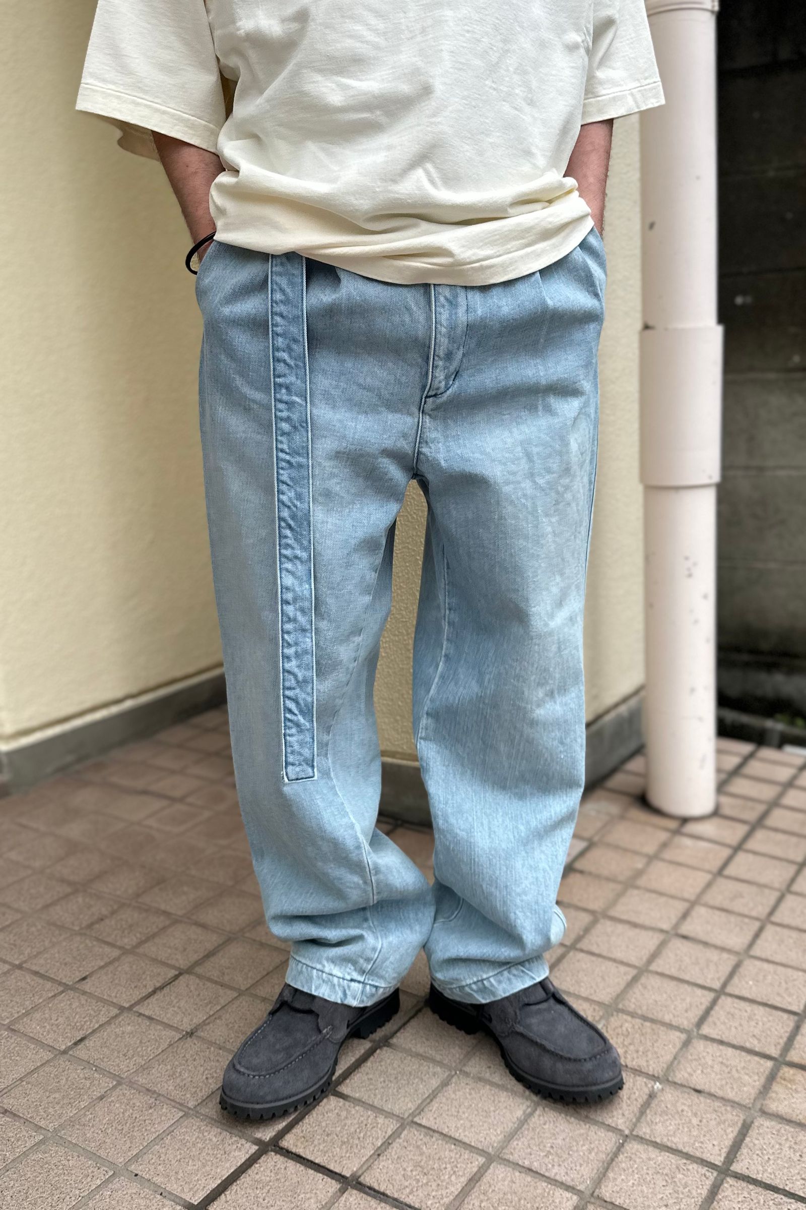 SEEALL×CIOTA DOCKERS BELTED 2 TACK PANTS