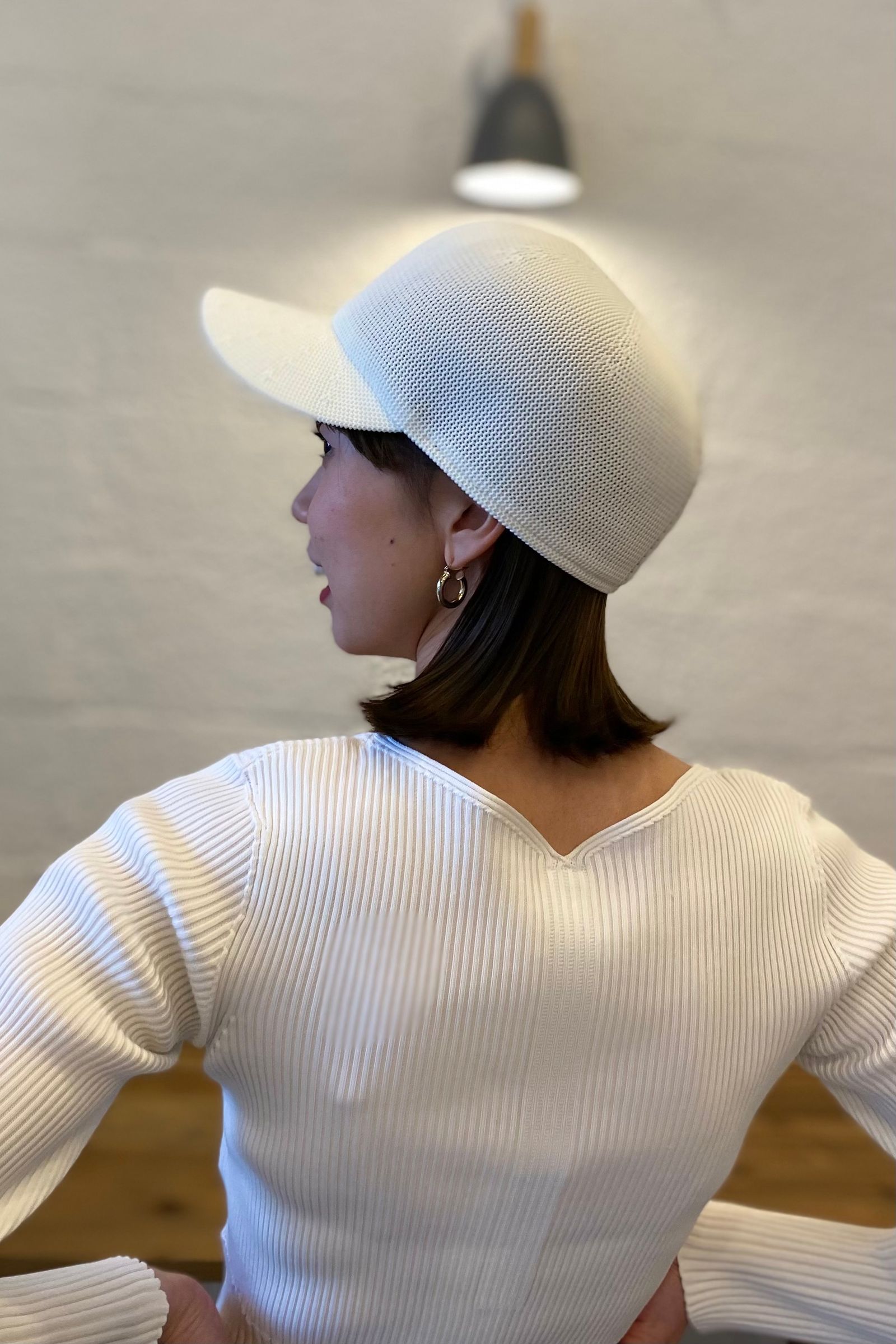 CFCL - mesh knit cap 1 -white- 23ss unisex | asterisk