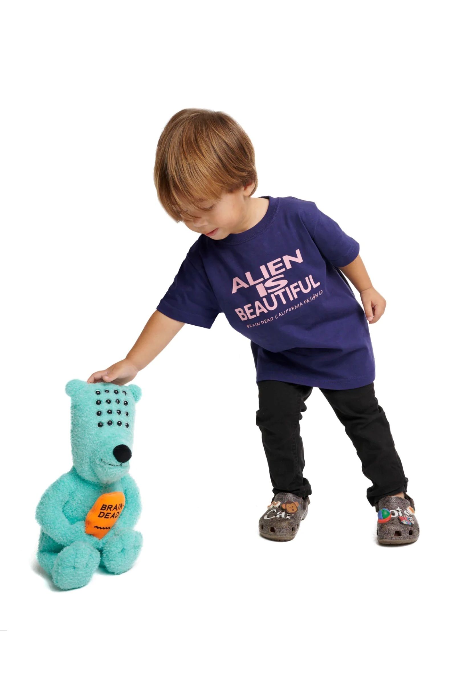 BRAIN DEAD - brain dead kids teddy bear -blue- fall22 | asterisk