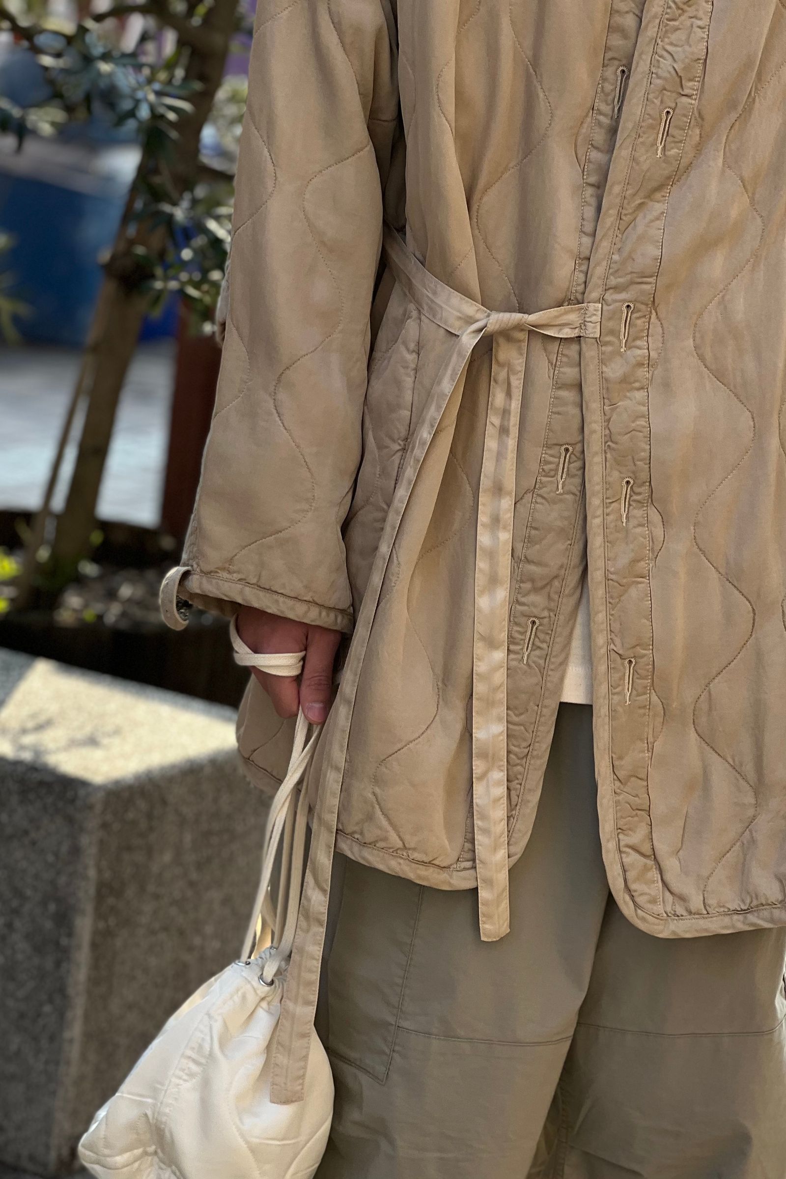 INNAT - liner coat -beige- 22ss unisex | asterisk