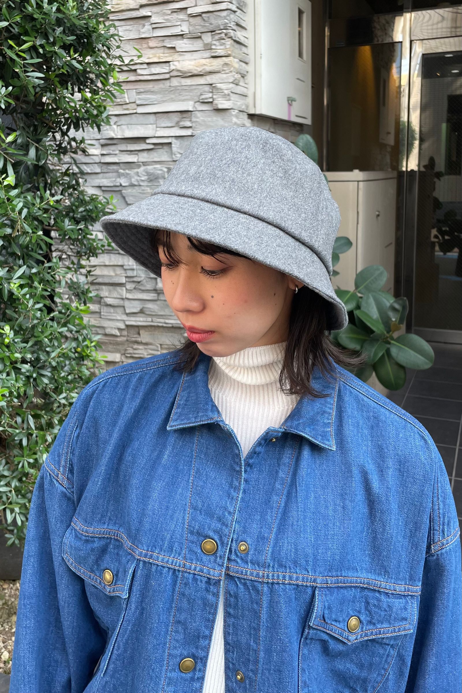 kijimatakayuki ORGANIC DENIM BUCKET HAT - 帽子