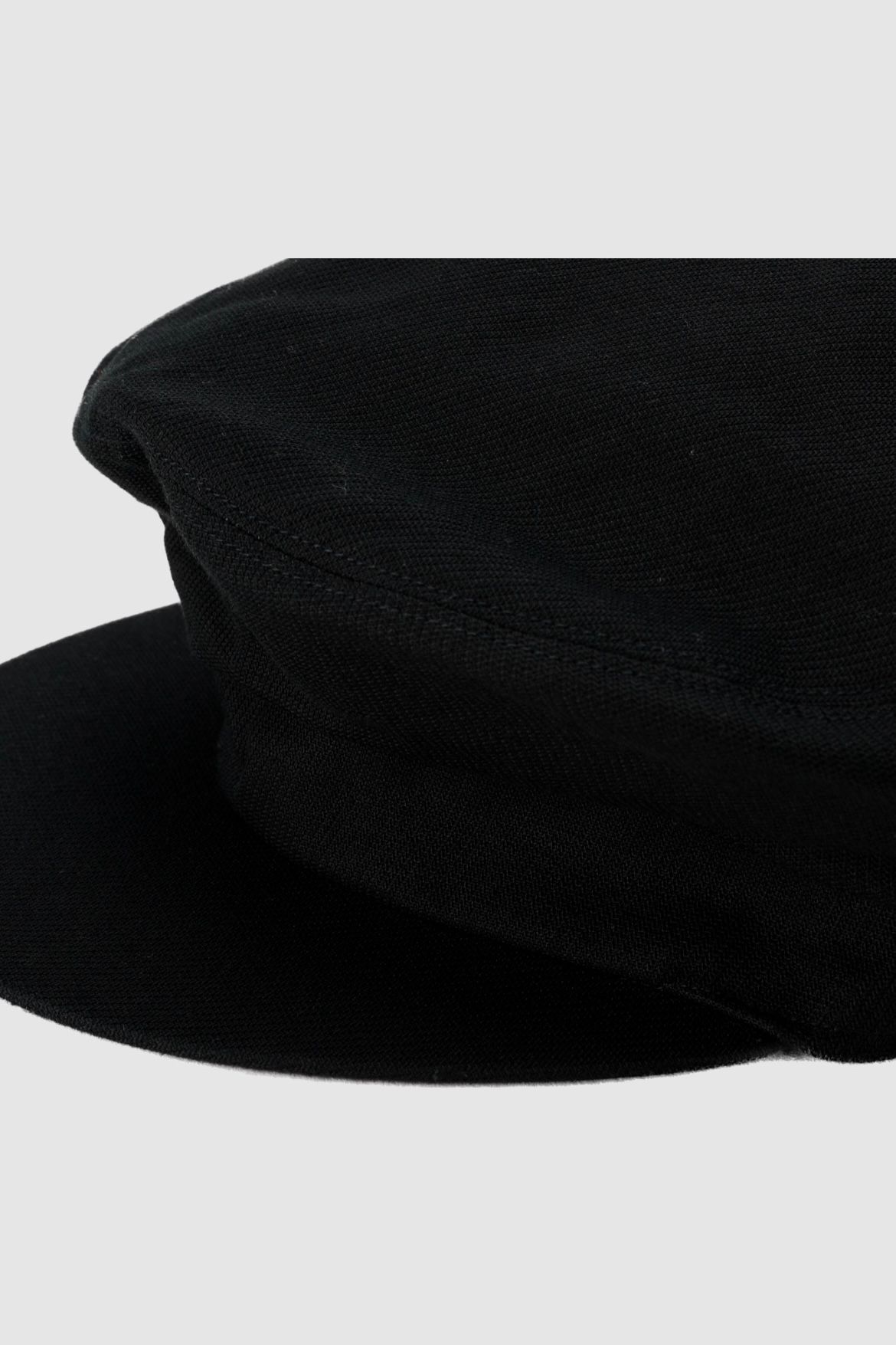 KIJIMA TAKAYUKI - COTTON LINEN MARINE CAP -black- 24ss women | asterisk