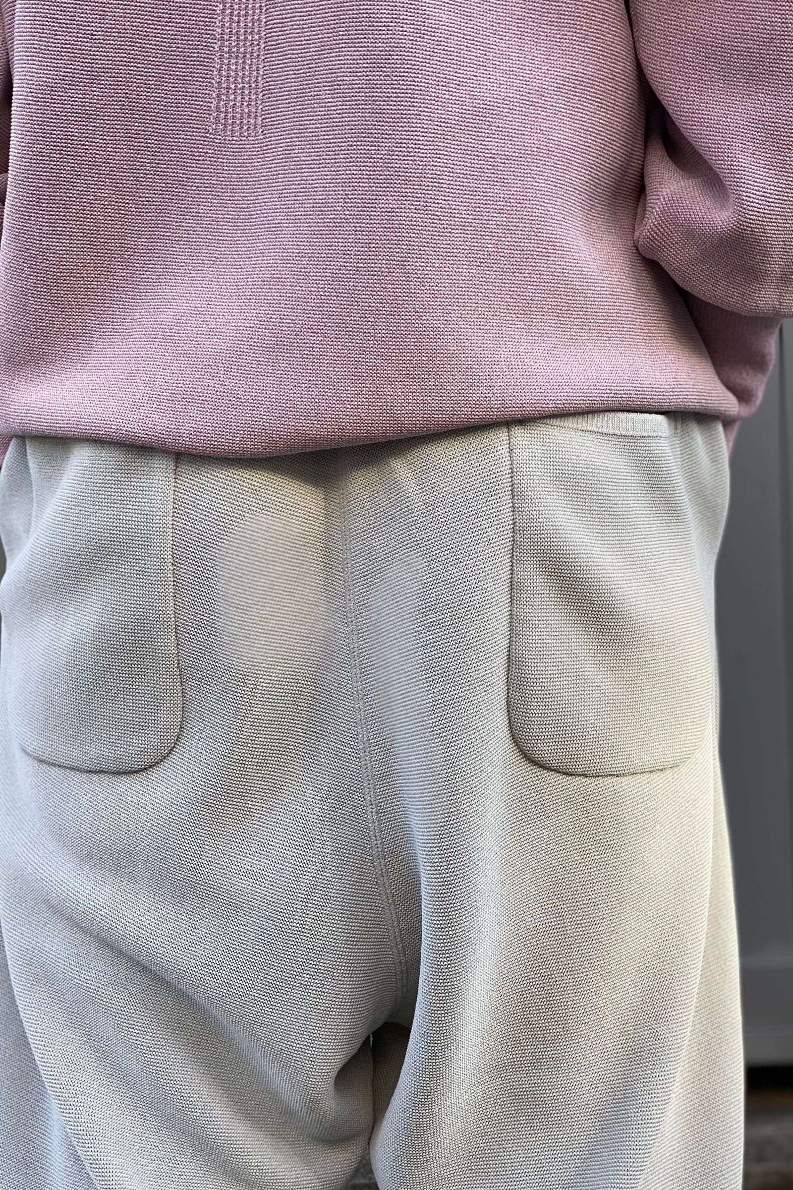 CFCL paper garter pants light grey 22ss men asterisk