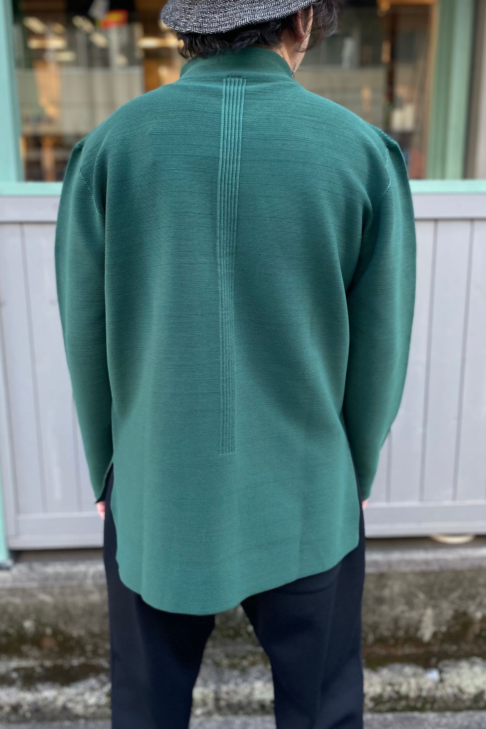 CFCL - garther long sleeve t -green-22ss men | asterisk