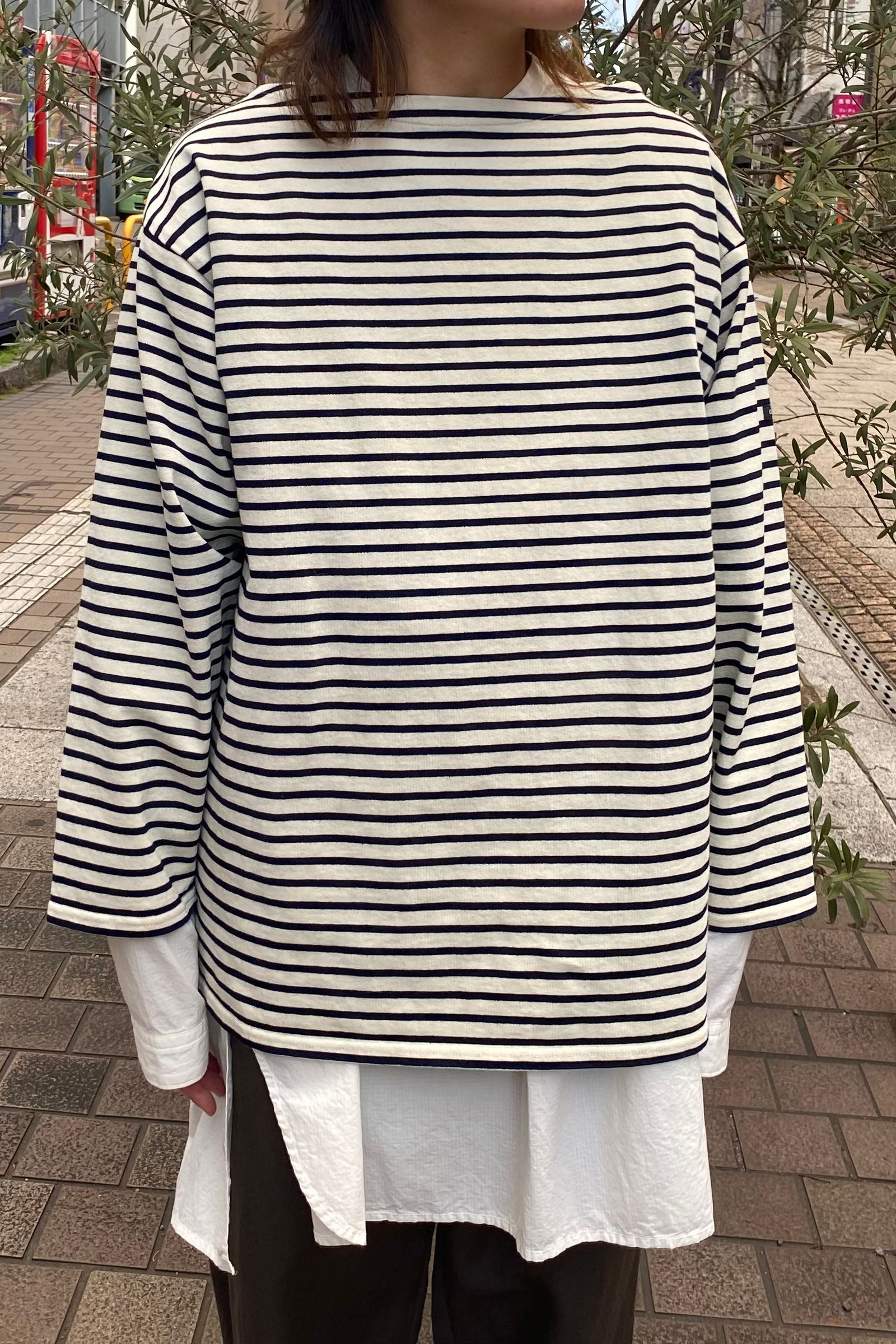 OUTIL - トリコネ/tricot nay -white/indigo-22aw unisex | asterisk