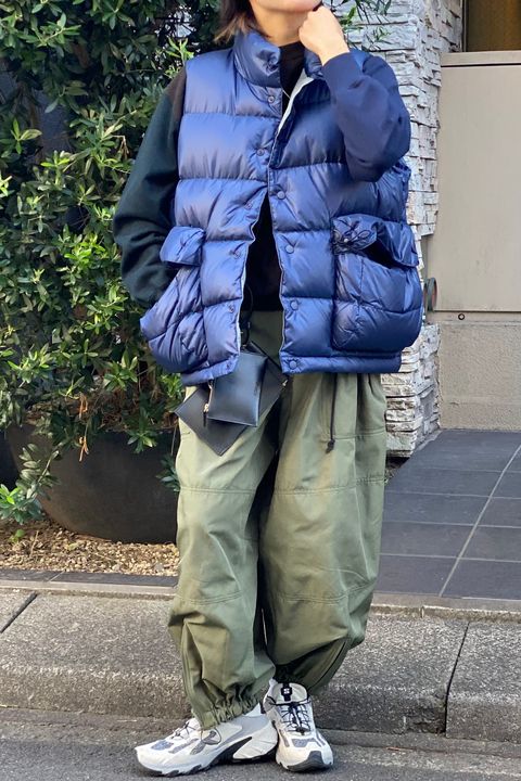 Daiwa Pier39 ダウンベスト Tech Back Packer Down Vest Dark Navy 22aw Ladies Asterisk