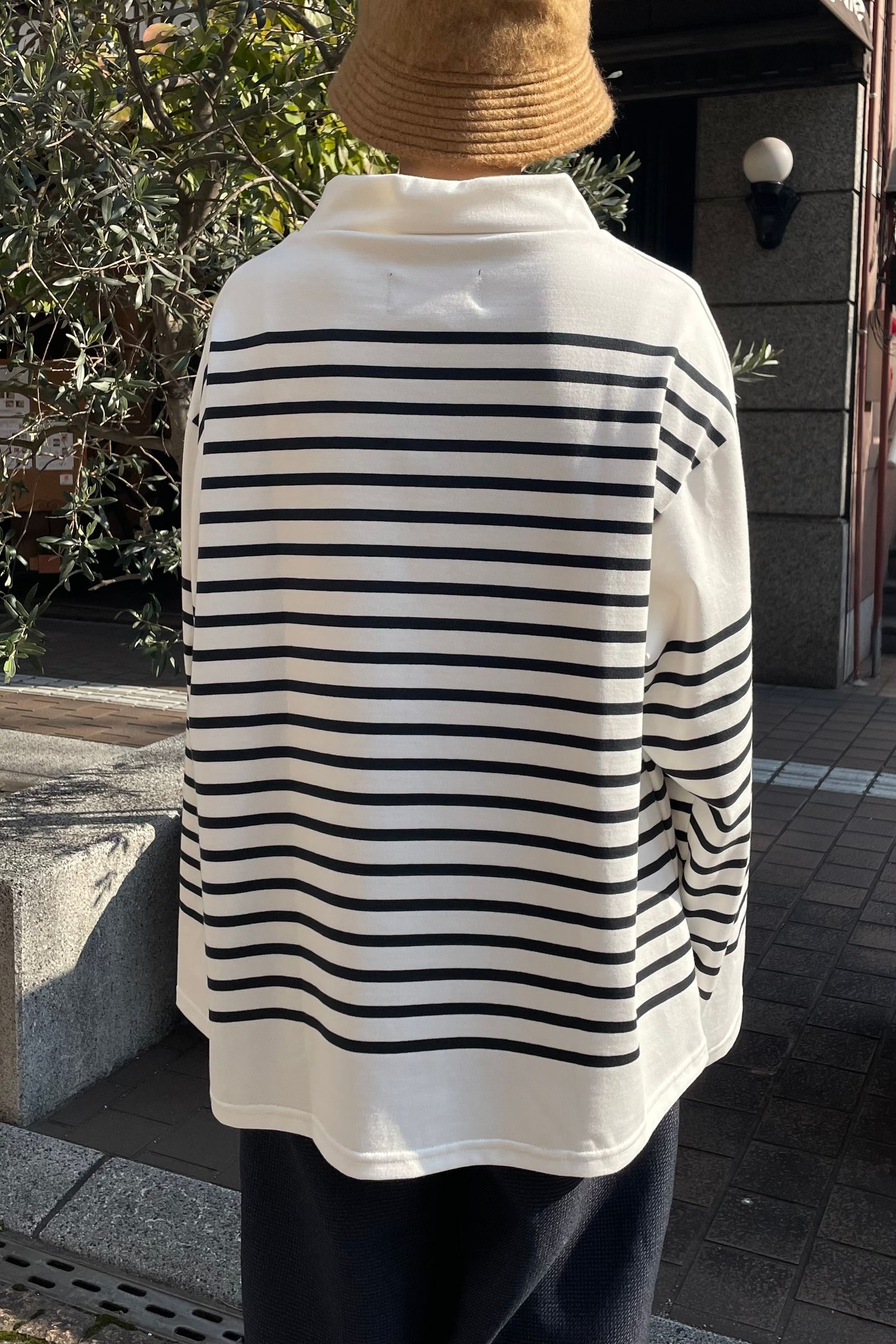 OUTIL - モックネック/バスクシャツ/tricot ger -off/sea moss- 22aw