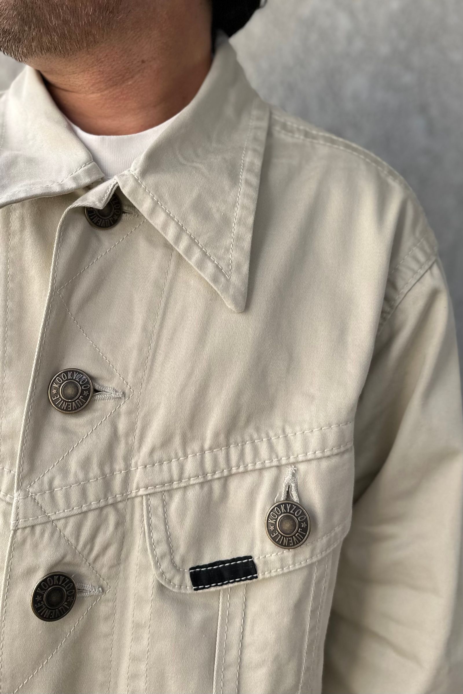 KOOKY ZOO - WESTERN JACKET -IVORY-24ss Unisex | asterisk KOOKY ZOO - WESTERN JACKET -IVORY-24ss Unisex | asterisk