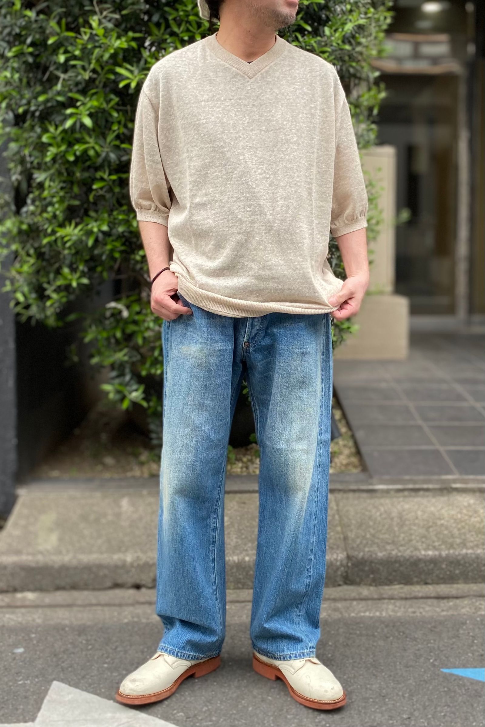 A.PRESSE - no.2 washed denim pants -indigo- 23ss | asterisk