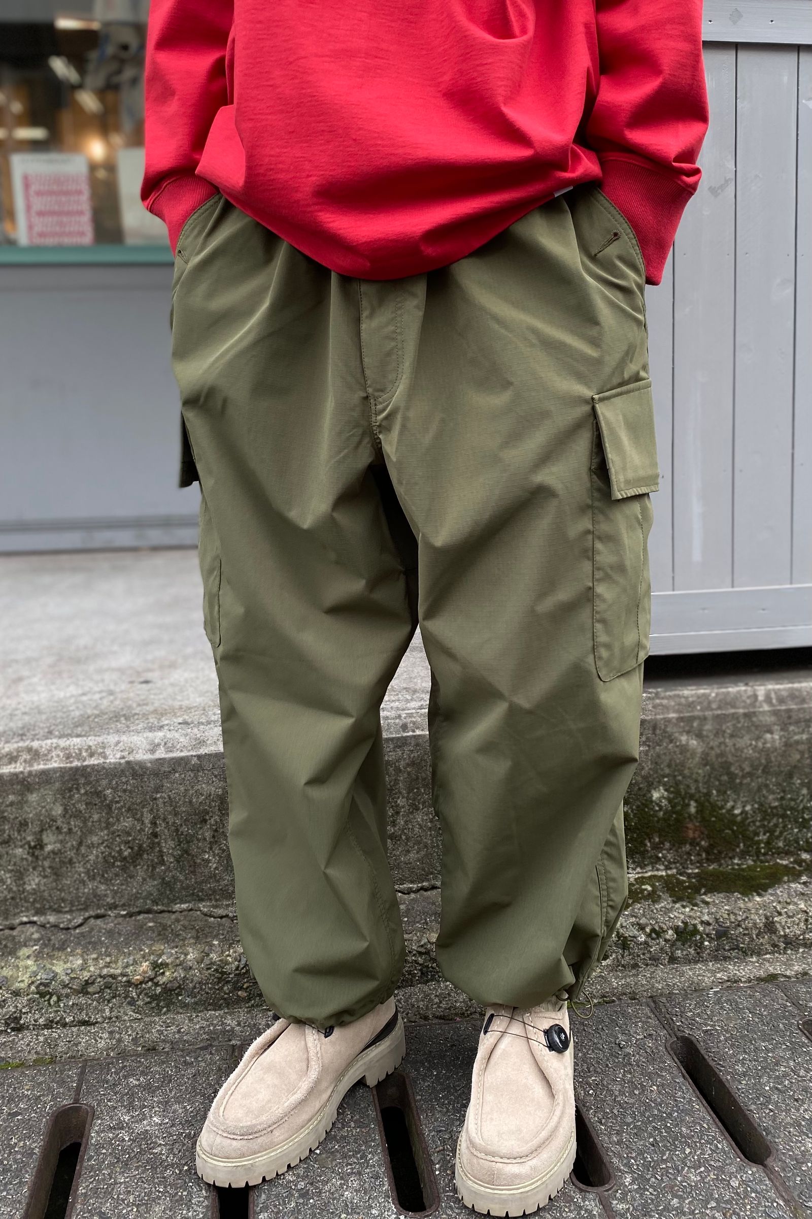 tech wide 6p pants/rip-stop 21aw - M - OLIVE