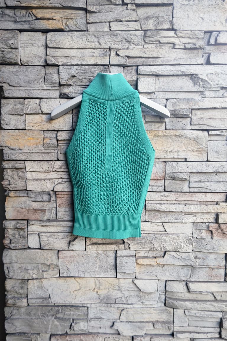 CFCL - lattice top 2 -emerald- 23ss women | asterisk