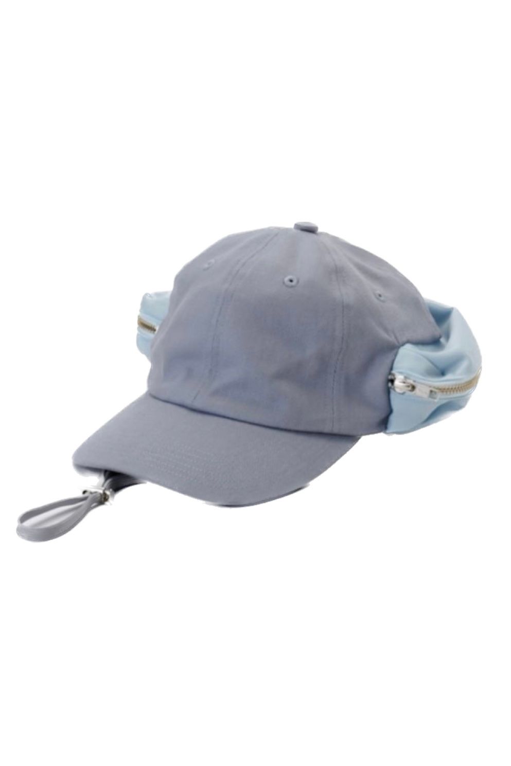 KIJIMA TAKAYUKI - 6panel cap w/pocket & sunshade -blue gray- 23ss 