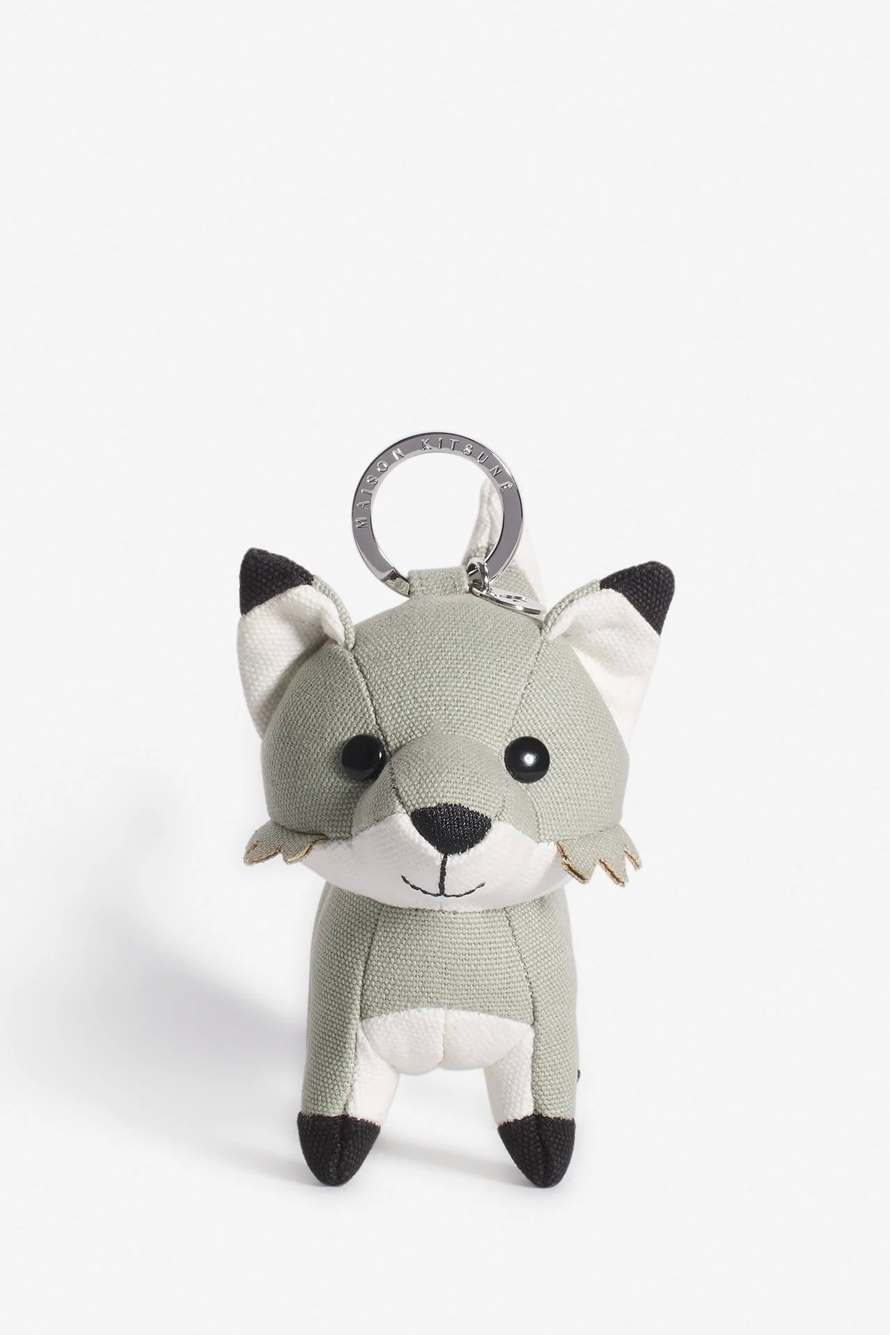 MAISON KITSUNÉ - FOX BAG CHARM-COURT GREEN-25ss | asterisk