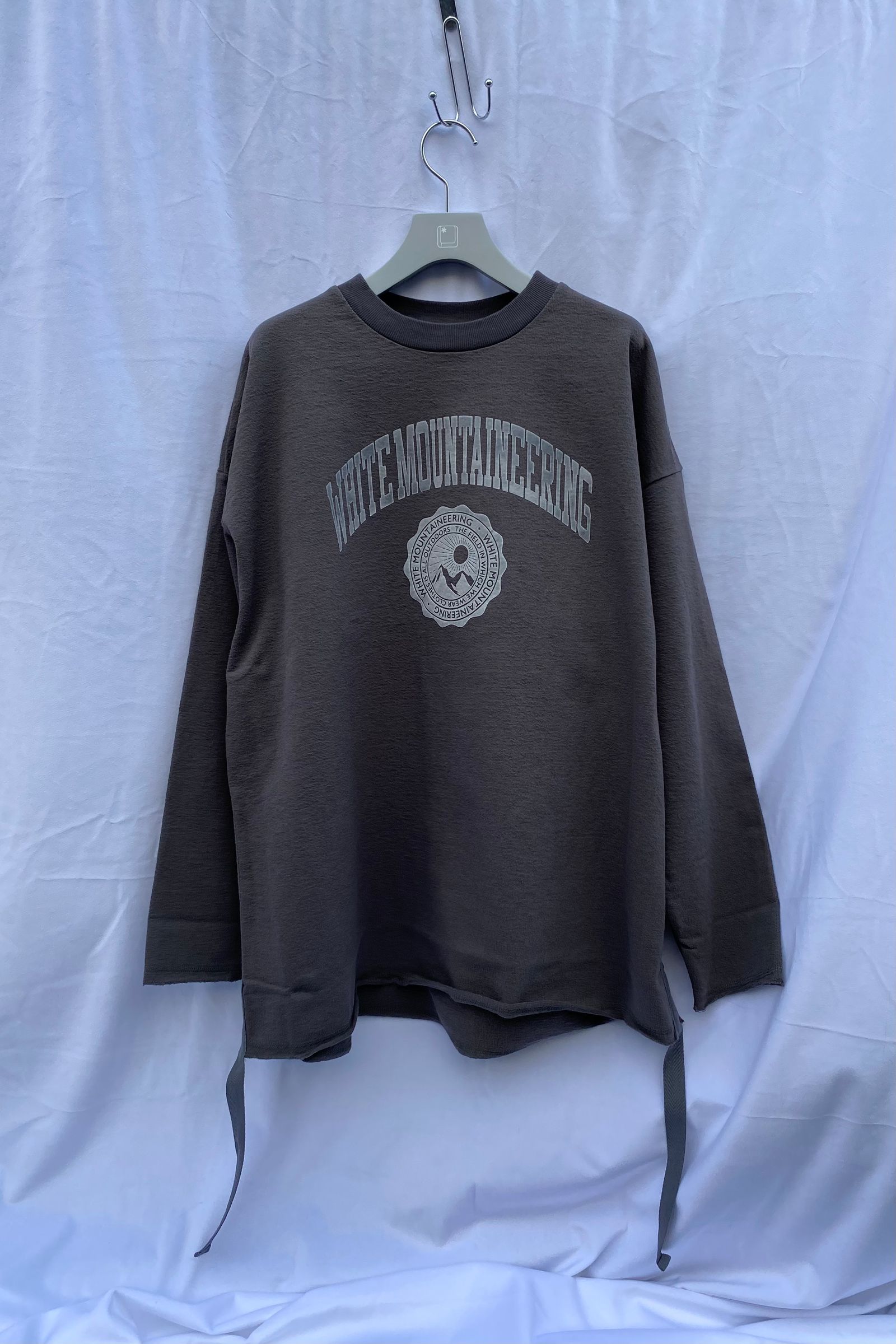 White Mountaineering - college logo frocky print pullover