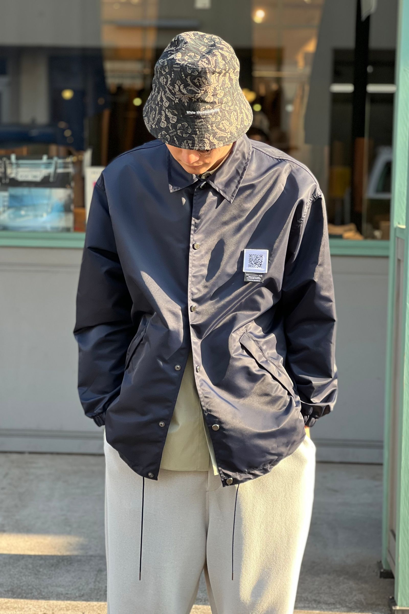 FUMITO GANRYU - 2way coach jacket -navy- 22ss | asterisk