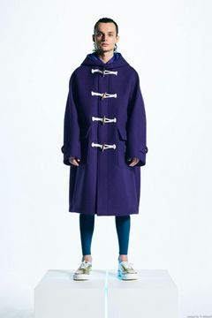 FUMITO GANRYU - vintage modern duffle coat -purple- 22aw | asterisk