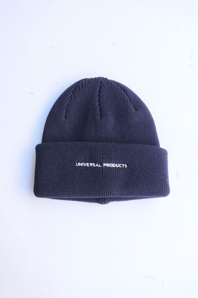 UNIVERSAL PRODUCTS - LOGO KNIT CAP ロゴニットキャップ -NAVY- 24aw 
