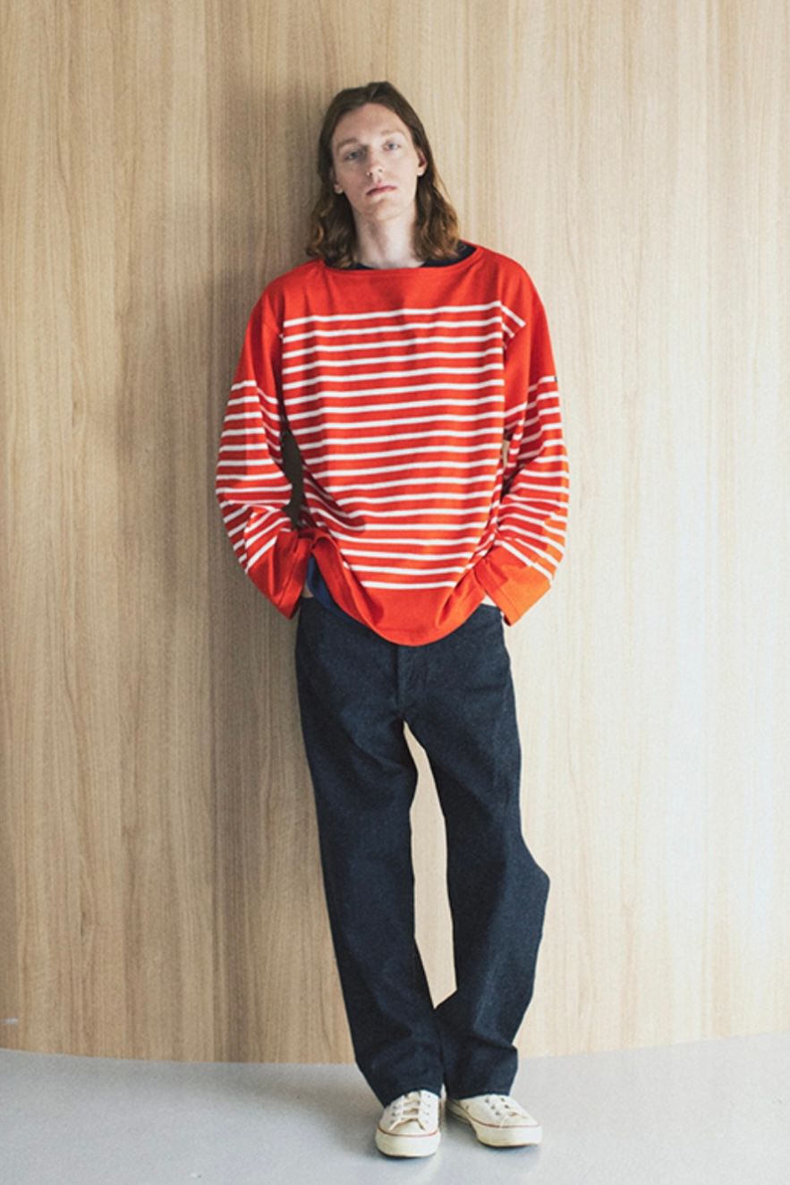 バスクシャツ/tricot aast -TOMATO/OFF- 24ss unisex - 1