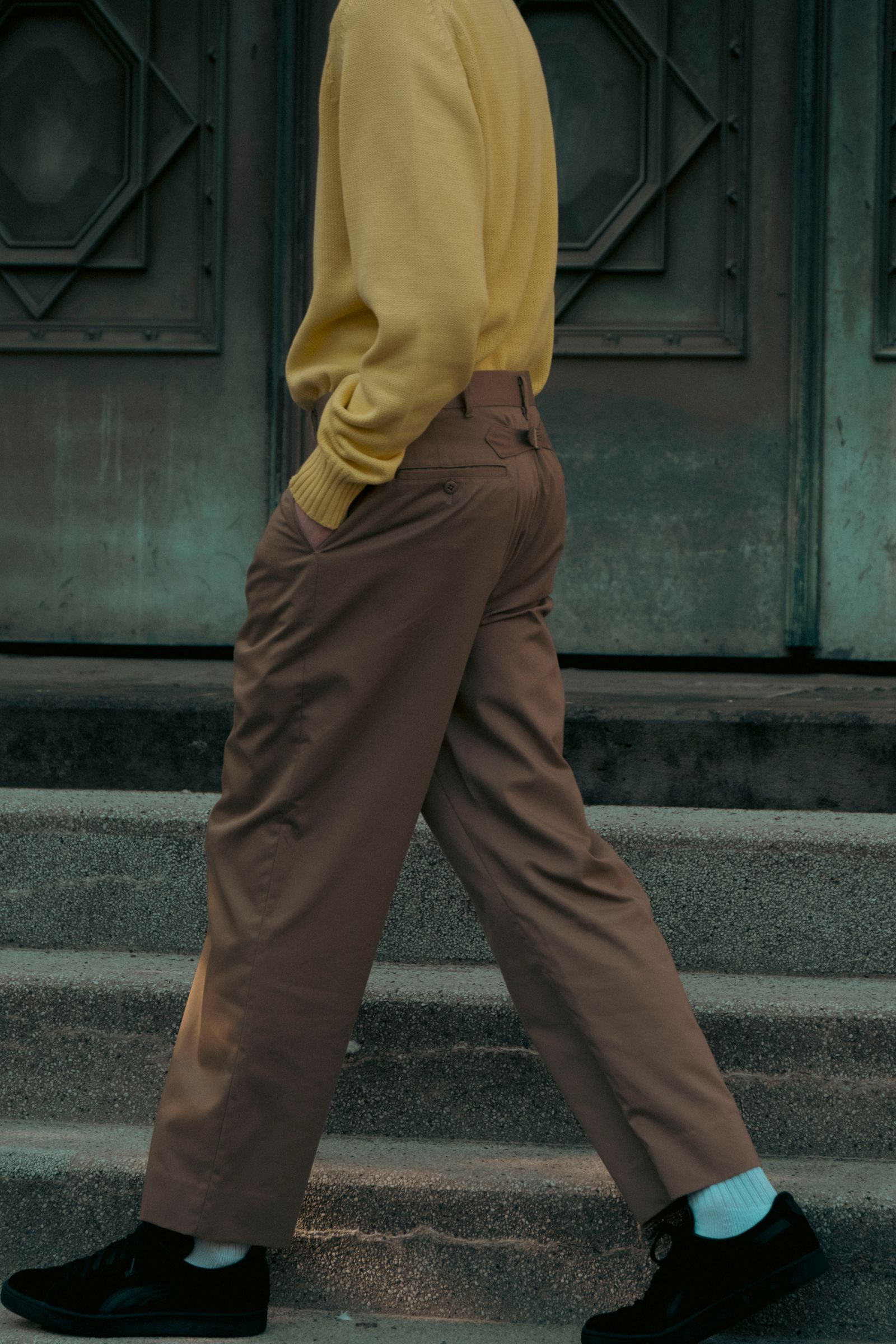 FOUNDOUR - TWILL PANT-BEIGE-25ss unisex | asterisk
