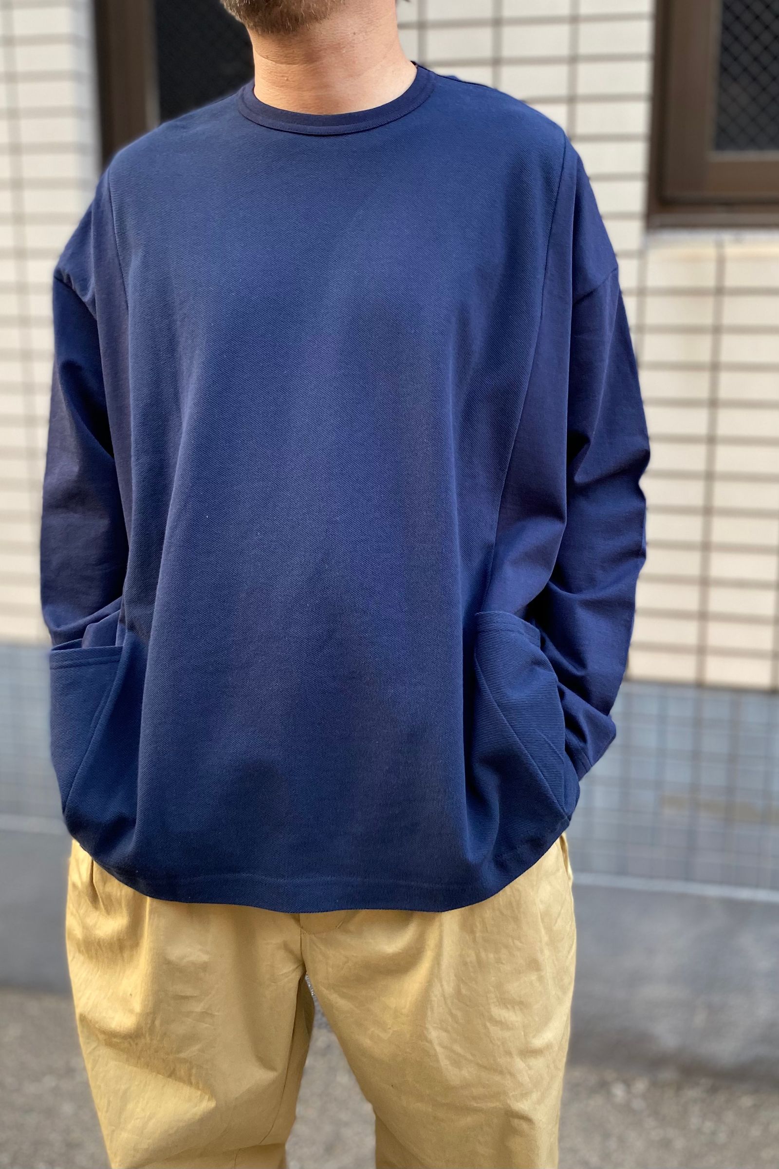 イズネス 23SS switching moss stit t-shirt