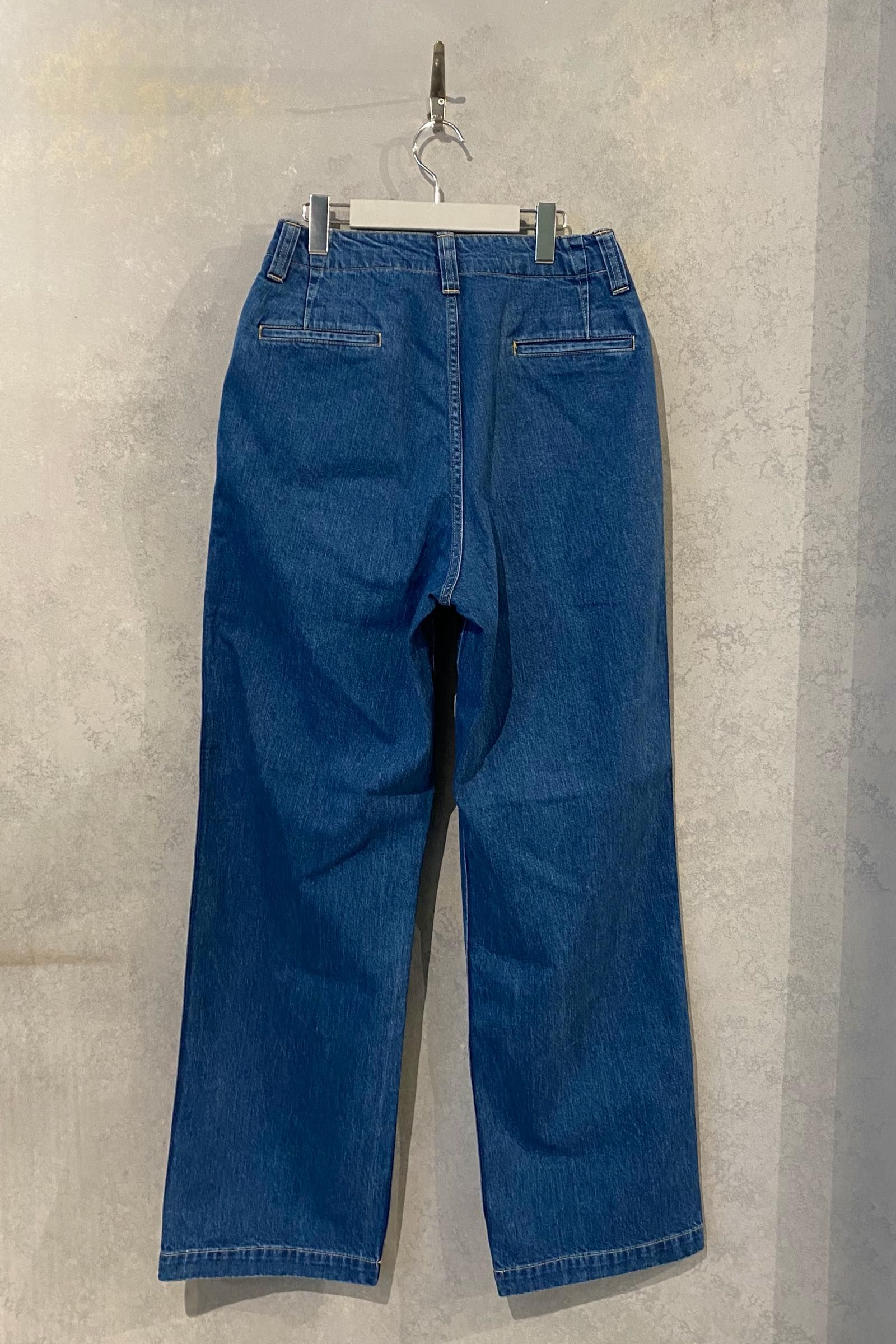 E.TAUTZ - core field trousers denim vintage wash indigo 21aw 