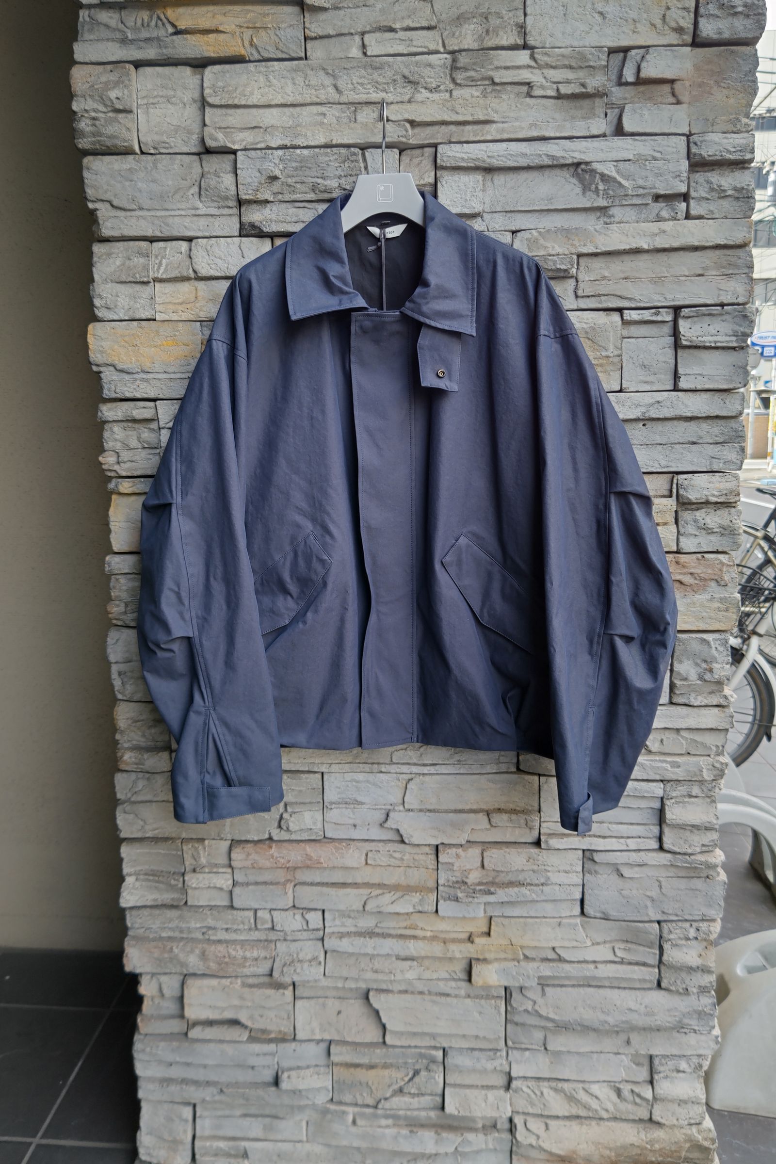 kontor - military blouson-indigo-23ss | asterisk