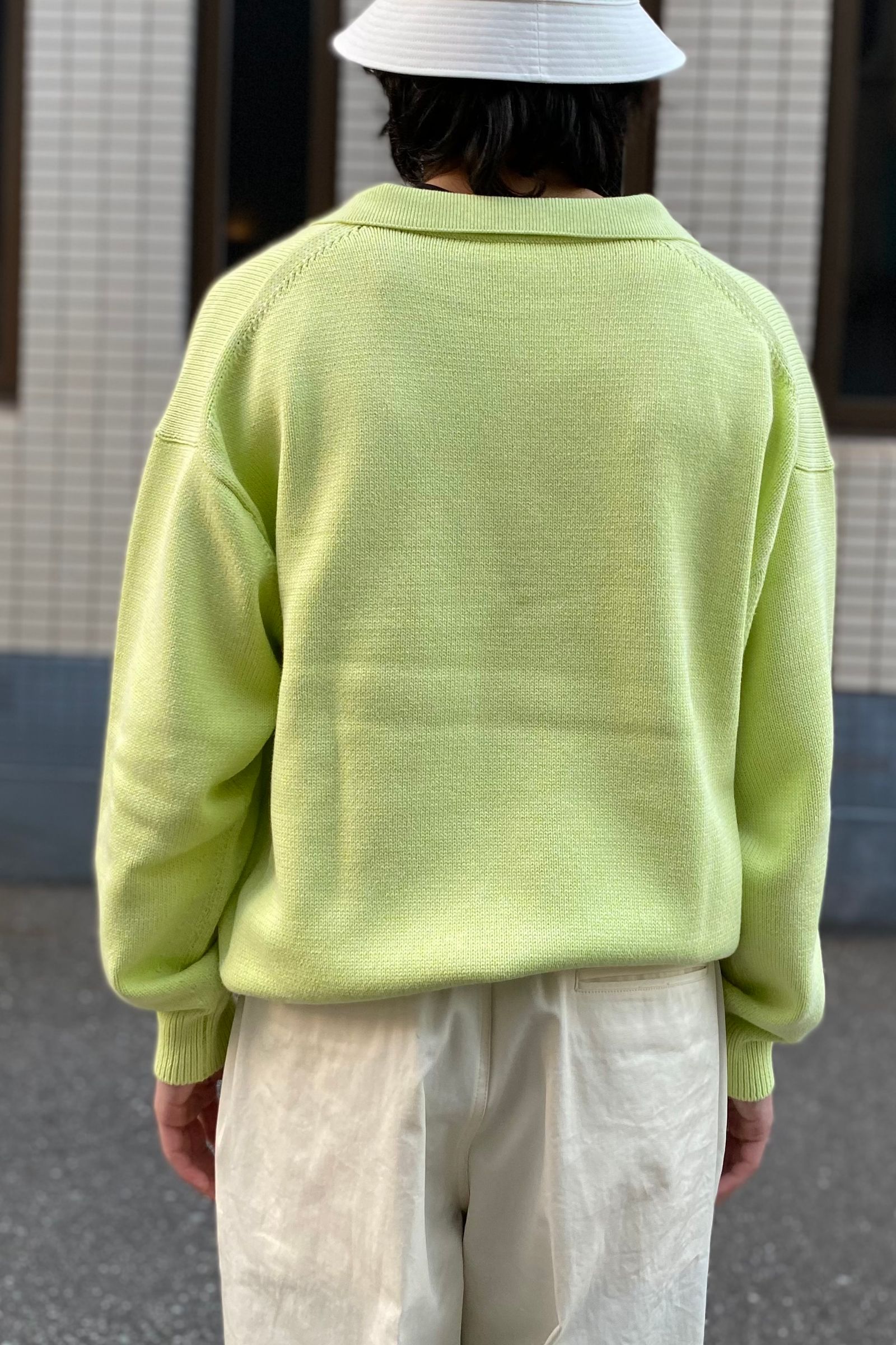 MEIAS - lily co/pe skipper pullover -t.lime- 23ss unisex | asterisk
