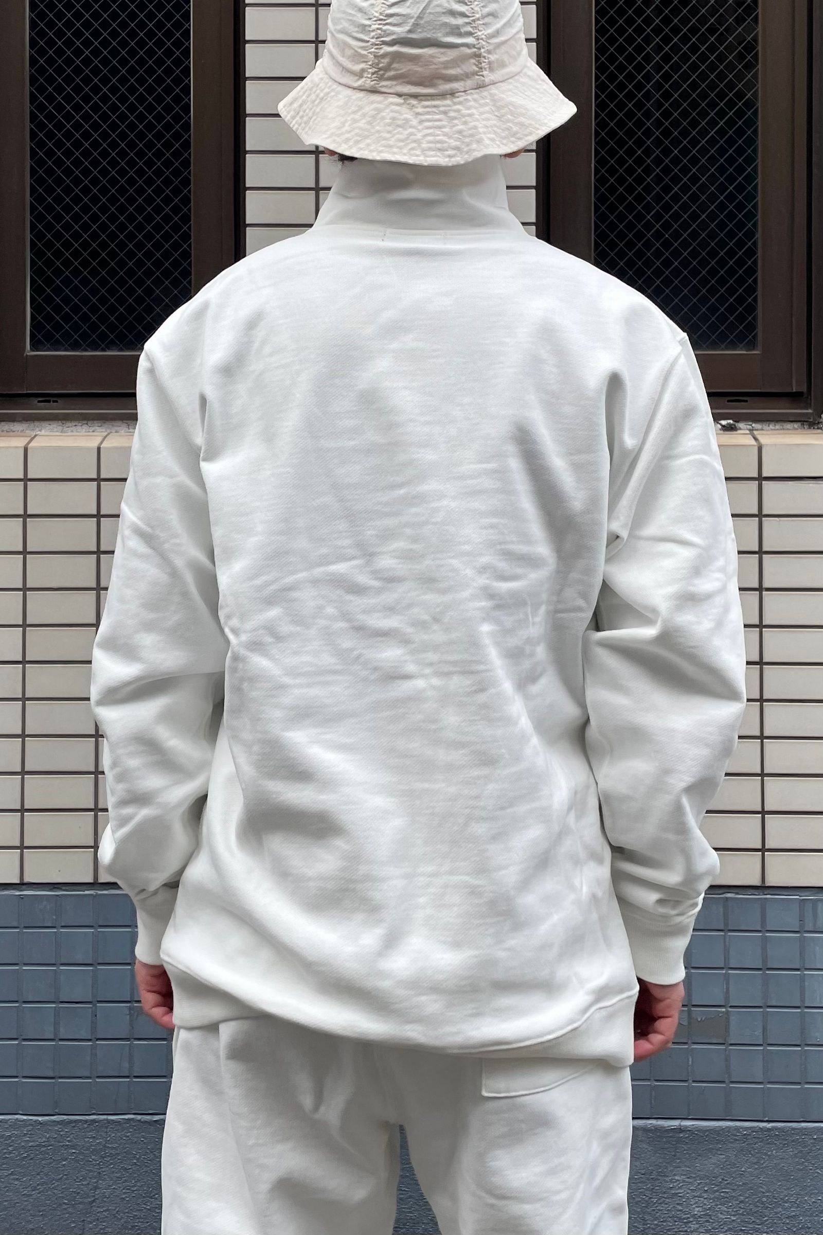 FITFOR - sweat stand anorak -white- 23ss | asterisk