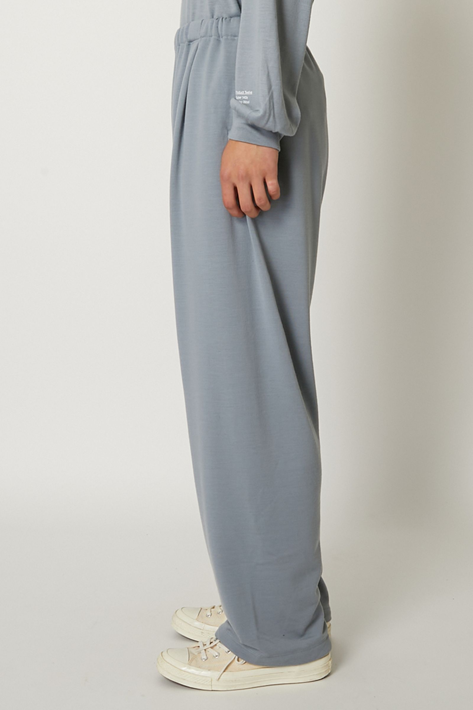 Product Twelve - Super 140's Meino Wool Sweat Pants-L.Grey Product Twelve - Super 140's Meino Wool Sweat Pants-L.Grey