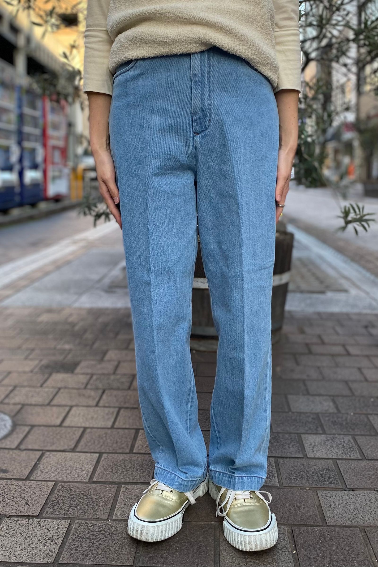 FARAH - ストレートデニム-bleach- 23ss women | asterisk