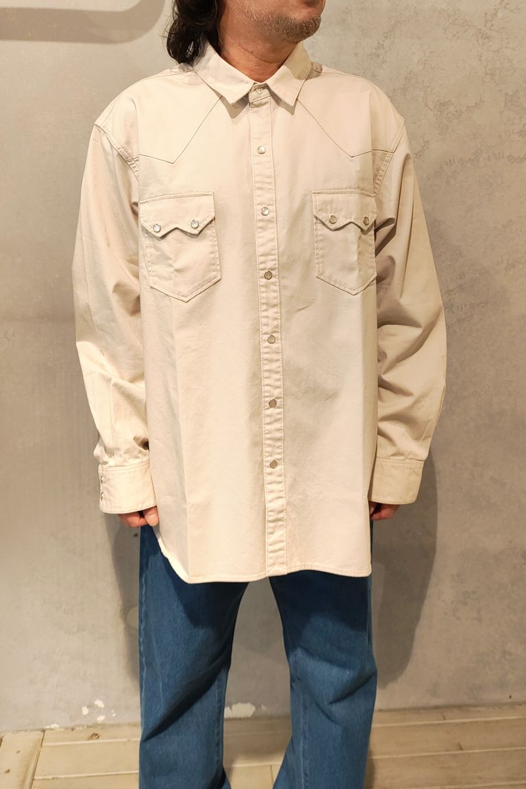 FOUNDOUR - WESTERN SHIRT/ウエスタンシャツ-BLACK-25ss | asterisk 