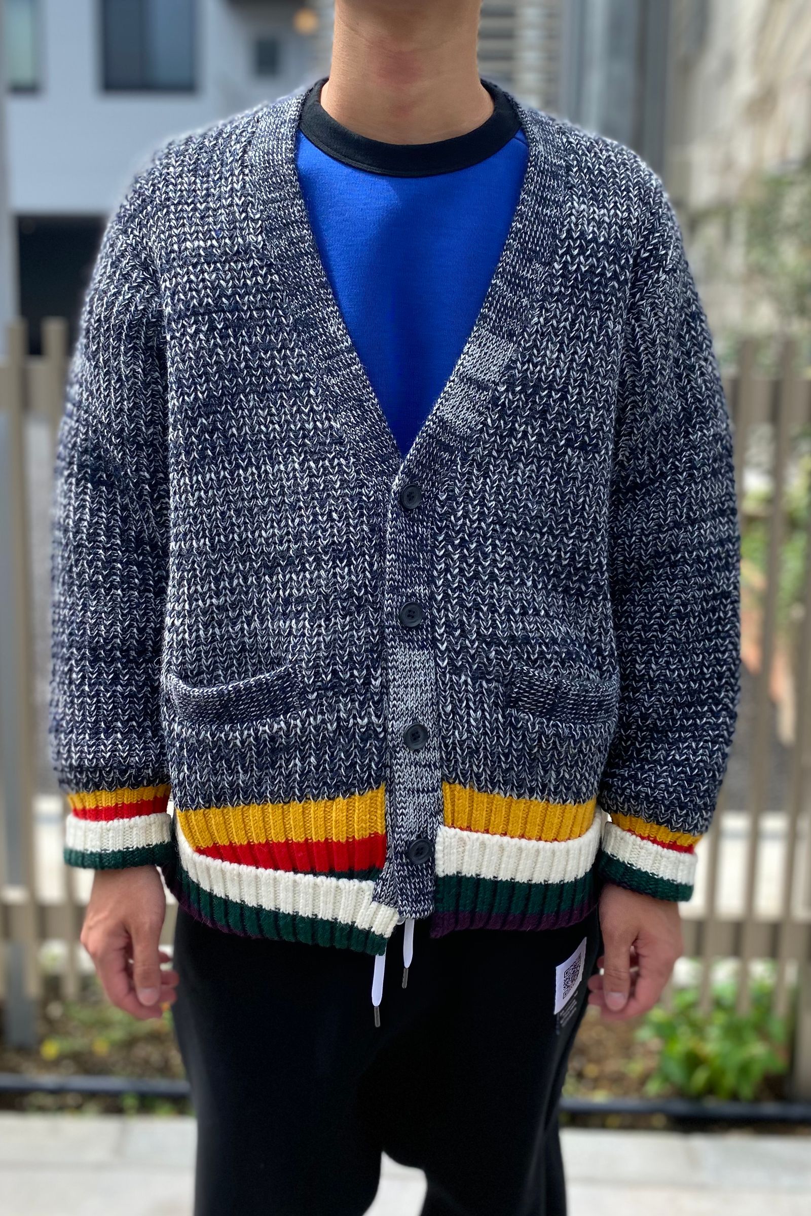 kolor クレイジーパターンニット カーディガン sacai beacon-