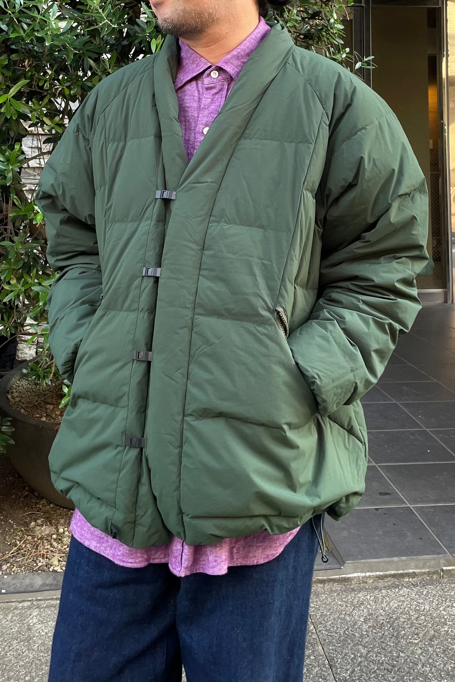 White Mountaineering - wm × taion hanten down jacket -green- 23aw