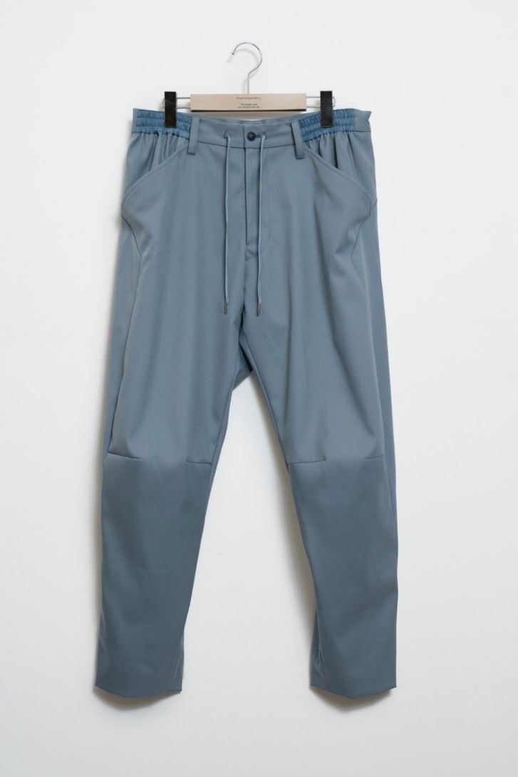 FUMITO GANRYU - lounge tapered pants -blue green- 23ss | asterisk