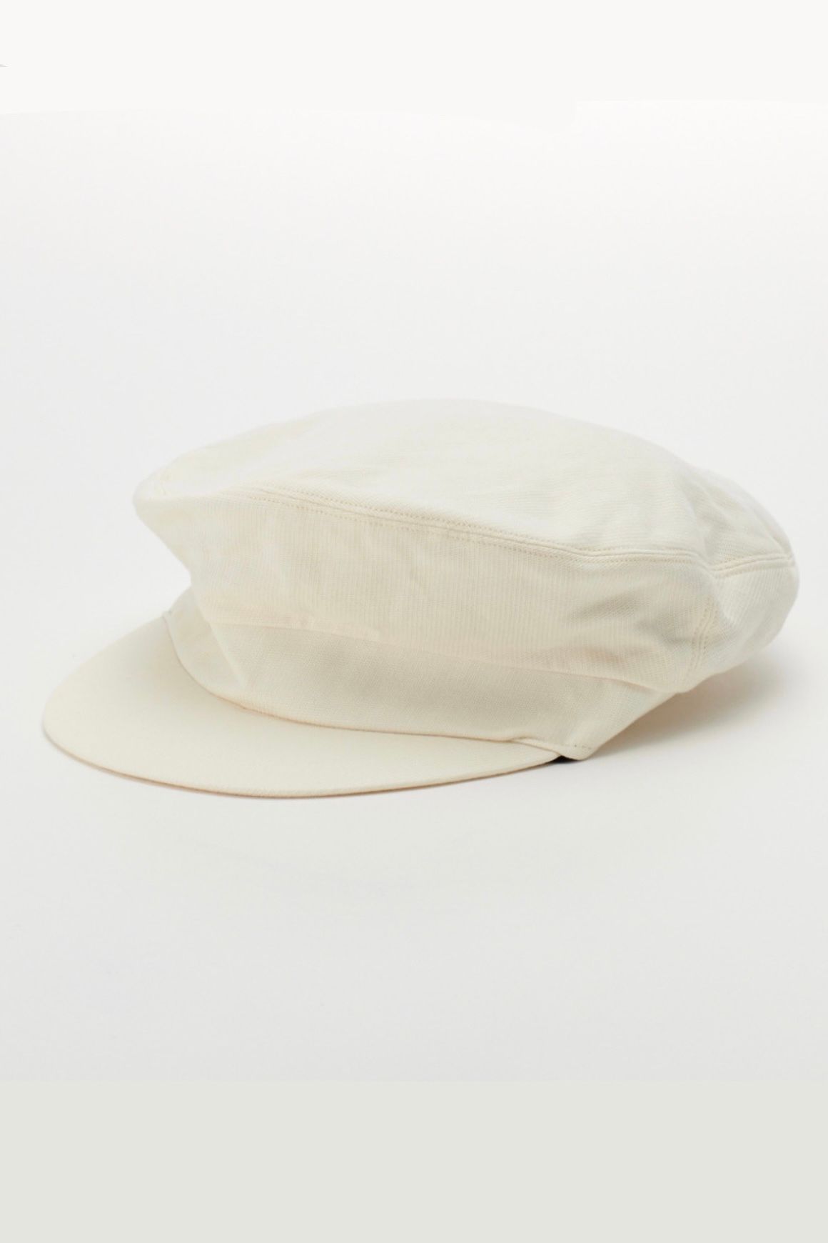 KIJIMA TAKAYUKI - COTTON LINEN MARINE CAP -ivory- 24ss women