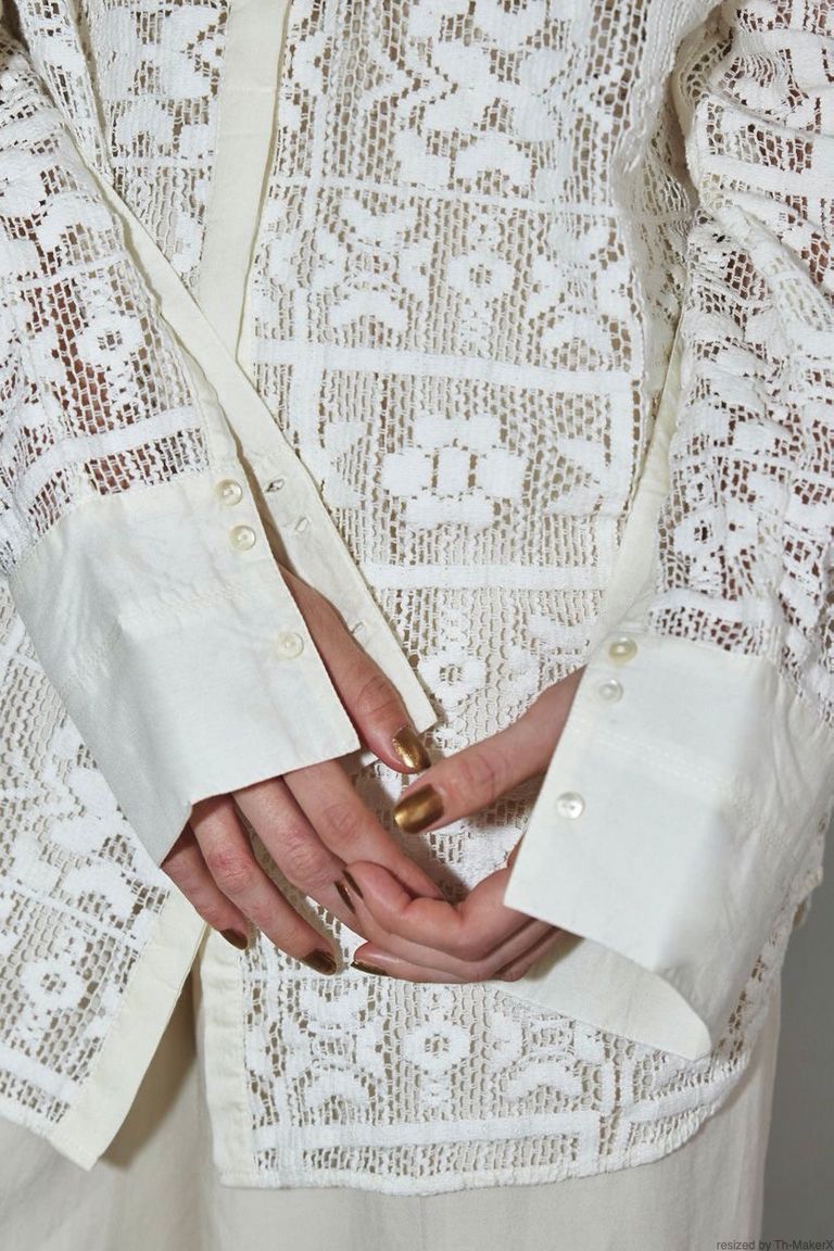 TODAYFUL - block lace shirts -white- 22 pre fall | asterisk