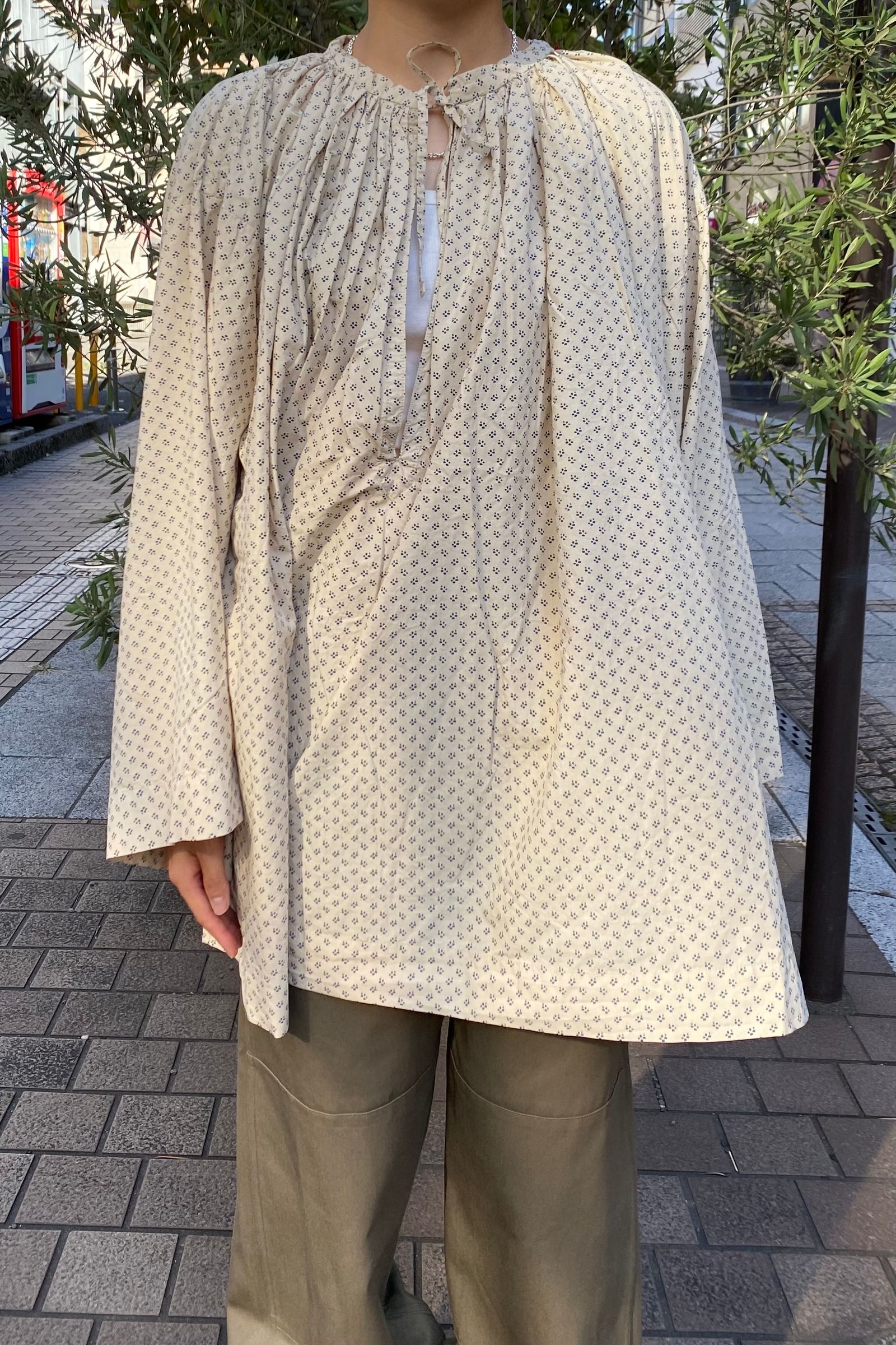 茄子紺 OUTIL ウティCHEMISIER LENTチャーチスモック - 通販 - ctsuk.org