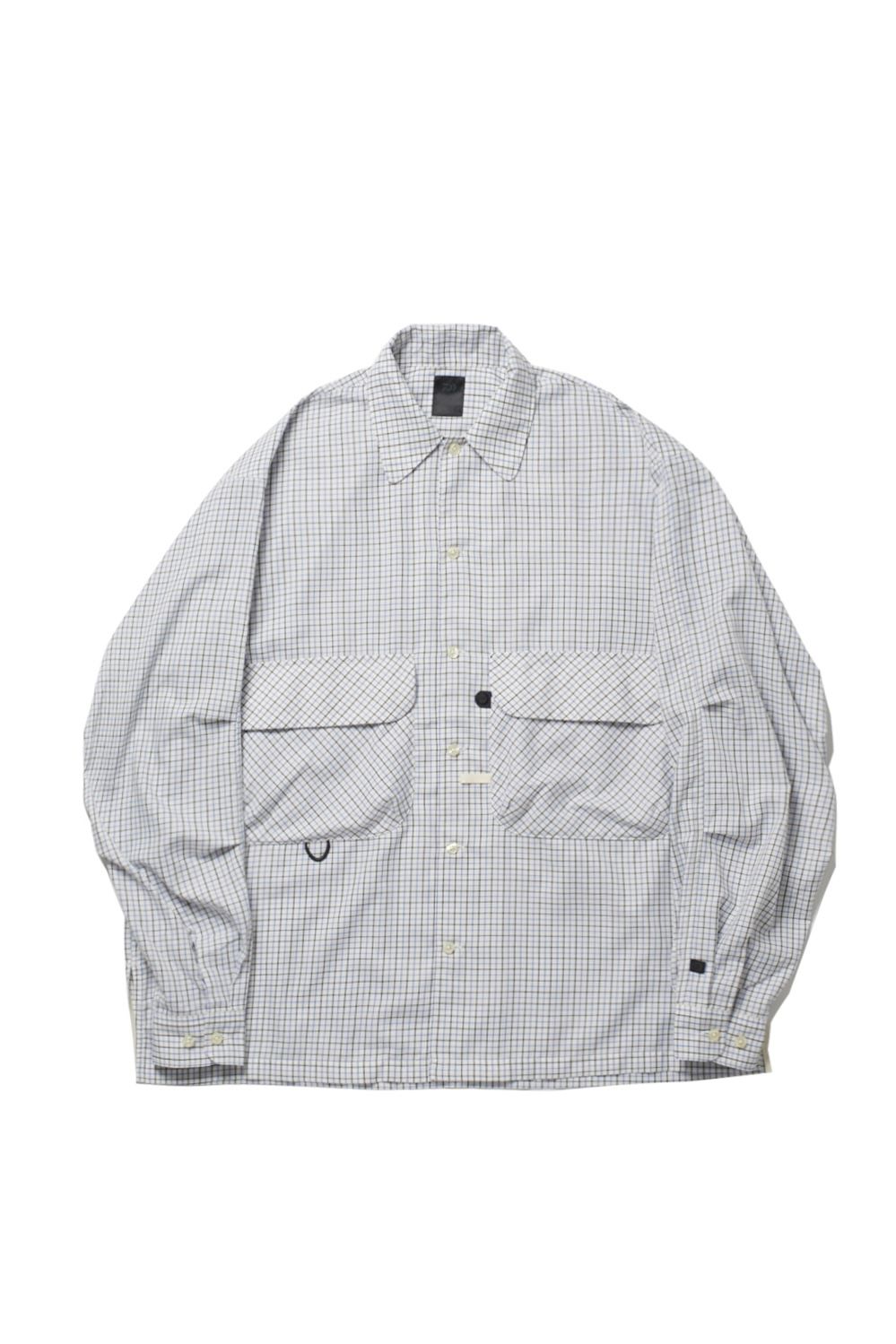 DAIWA PIER39 - tech new angler's shirts l/s -sax check- 23ss men