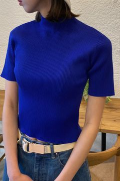 CFCL - portrait top 1 -blue- 23ss women | asterisk 