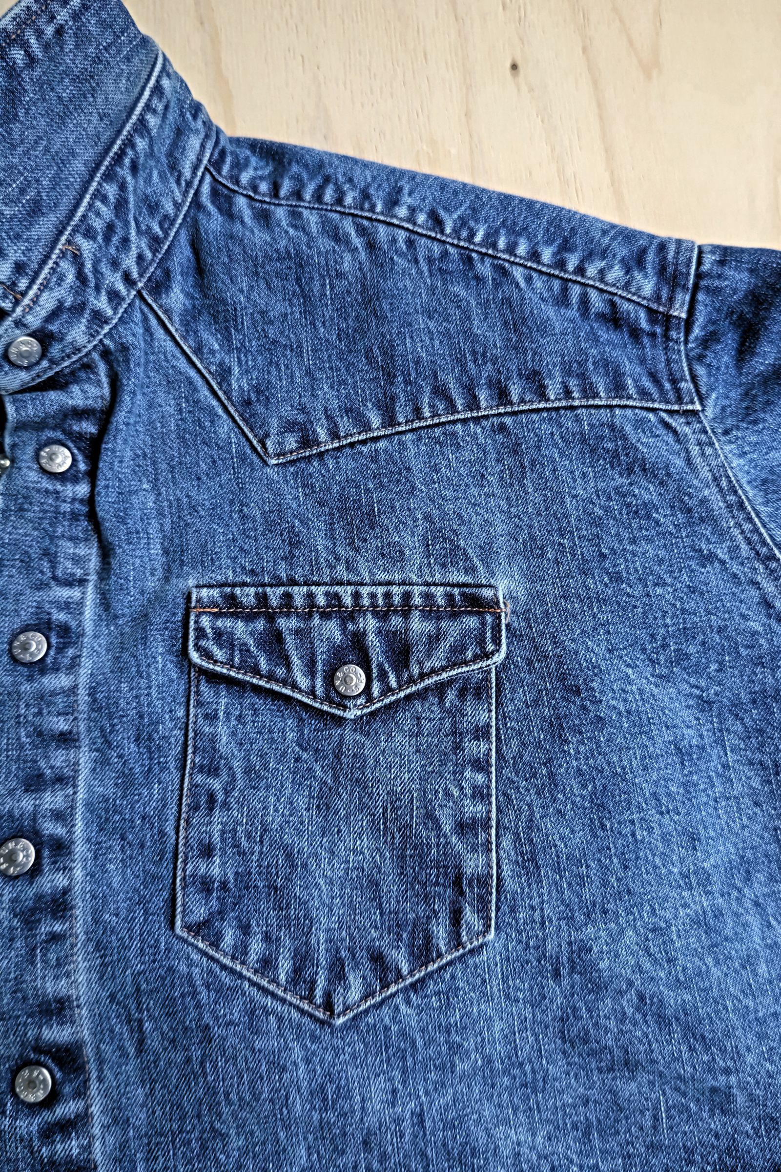 UNUSED - Denim Western Jacket -indigo- 24ss women | asterisk