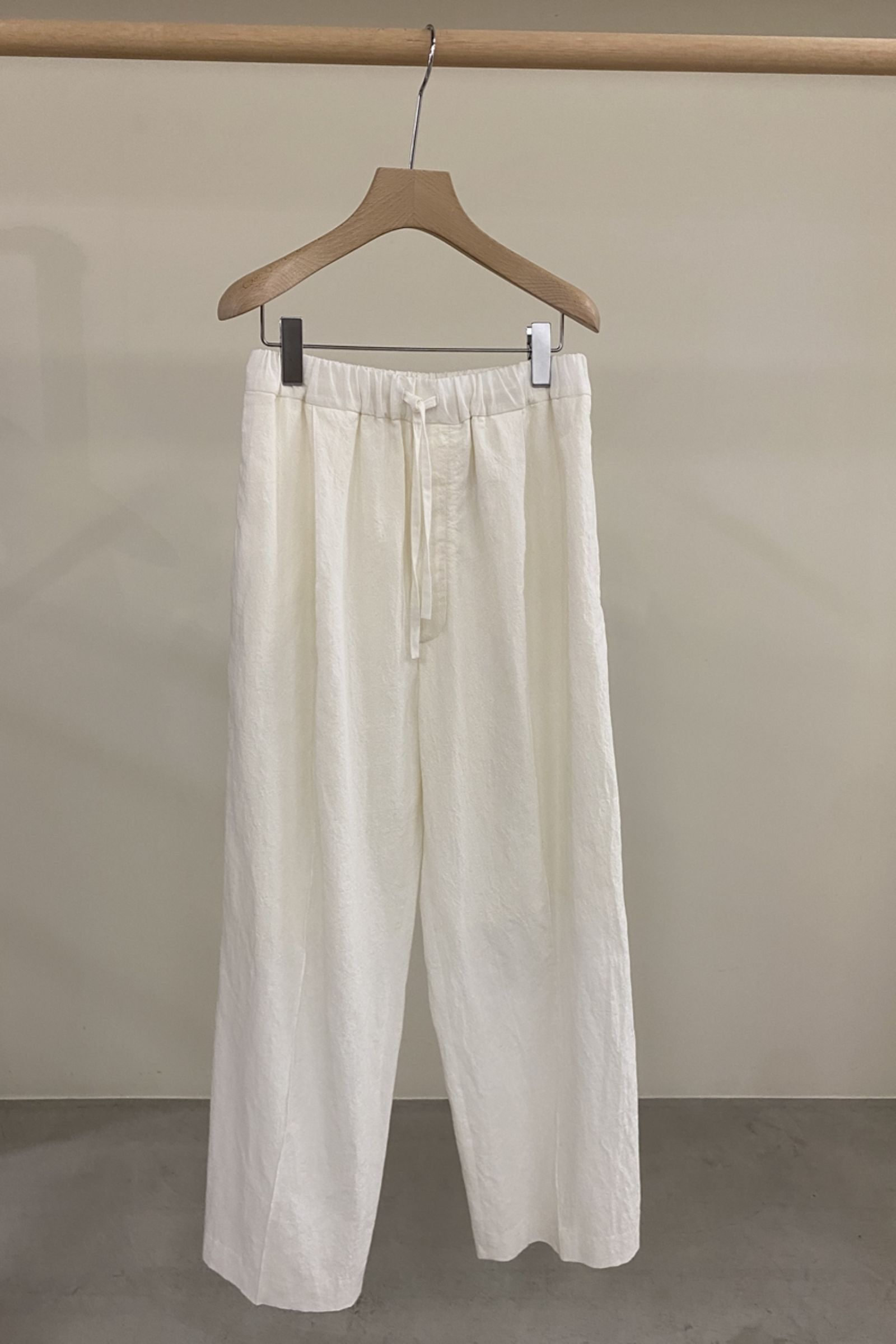 INSCRIRE - boil washer easy pants-white- 22ss women | asterisk