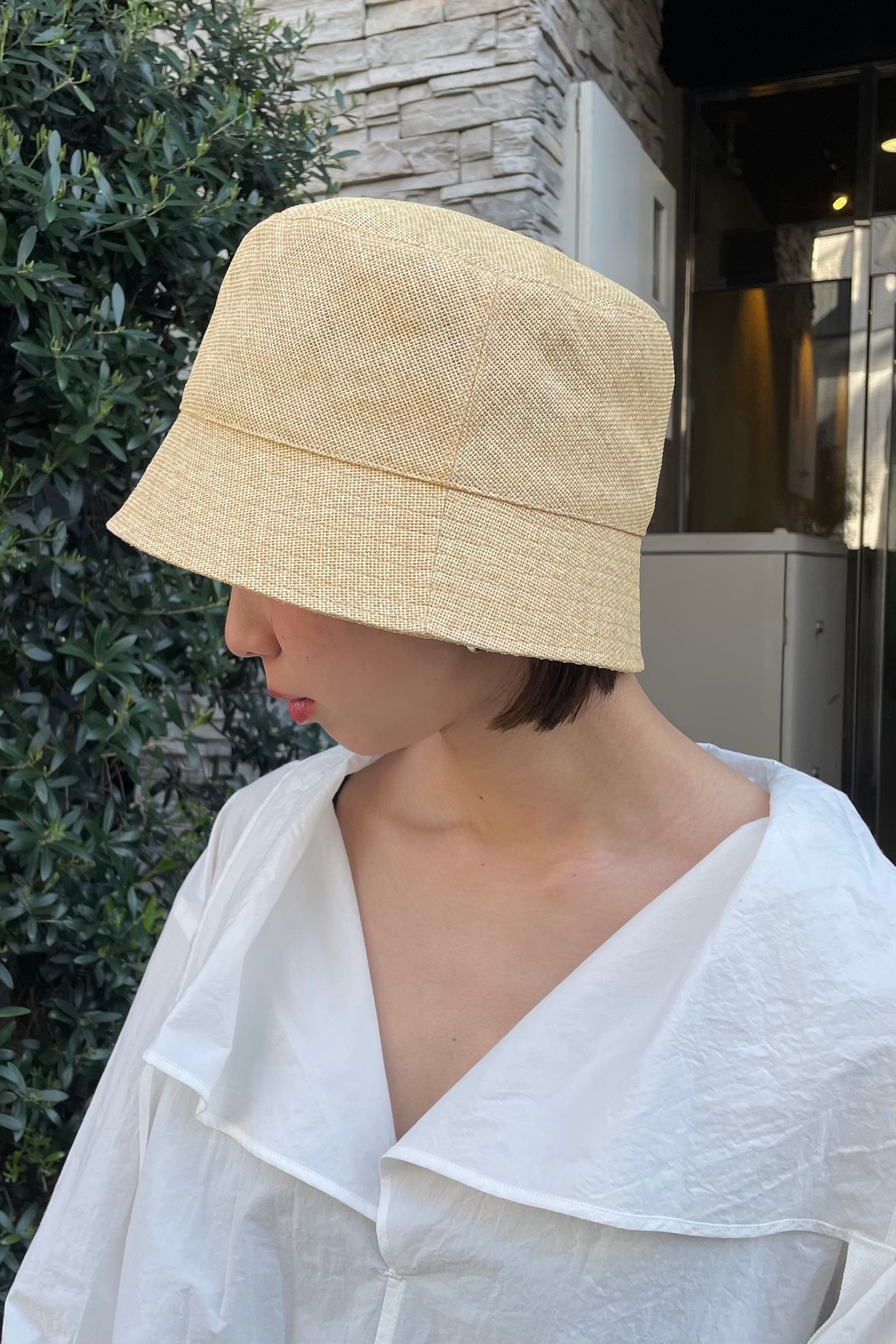 KIJIMA TAKAYUKI - PAPER CLOTH BUCKET HAT -beige- 23ss | asterisk